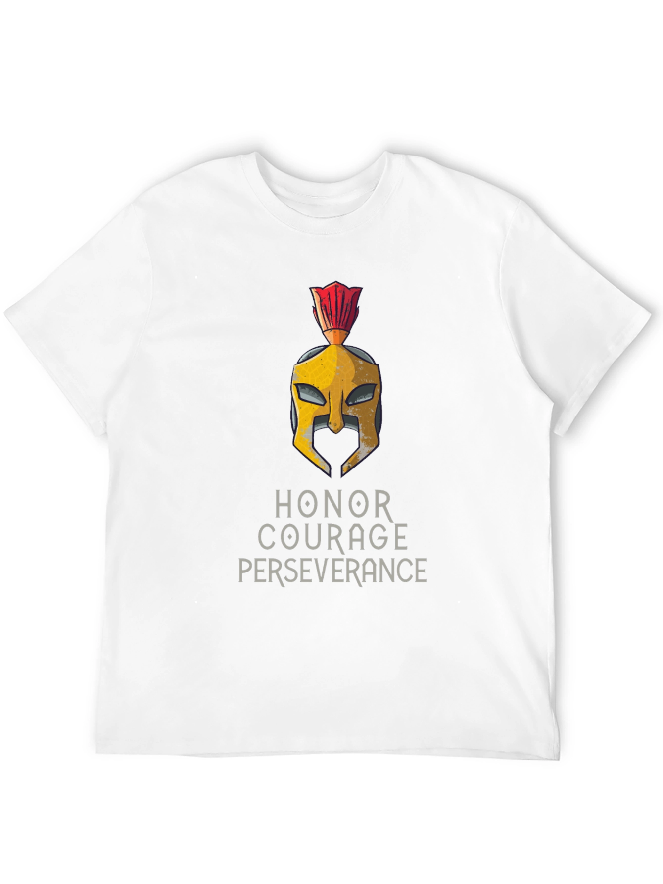 Honor Courage Perseverance Spartan Helmet T-Shirt