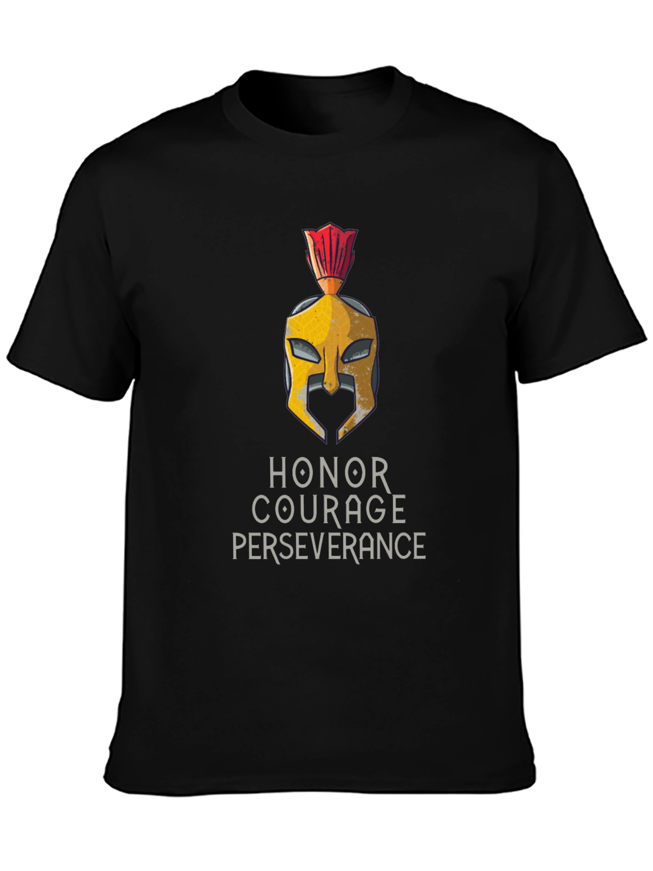 Honor Courage Perseverance Spartan Helmet T-Shirt