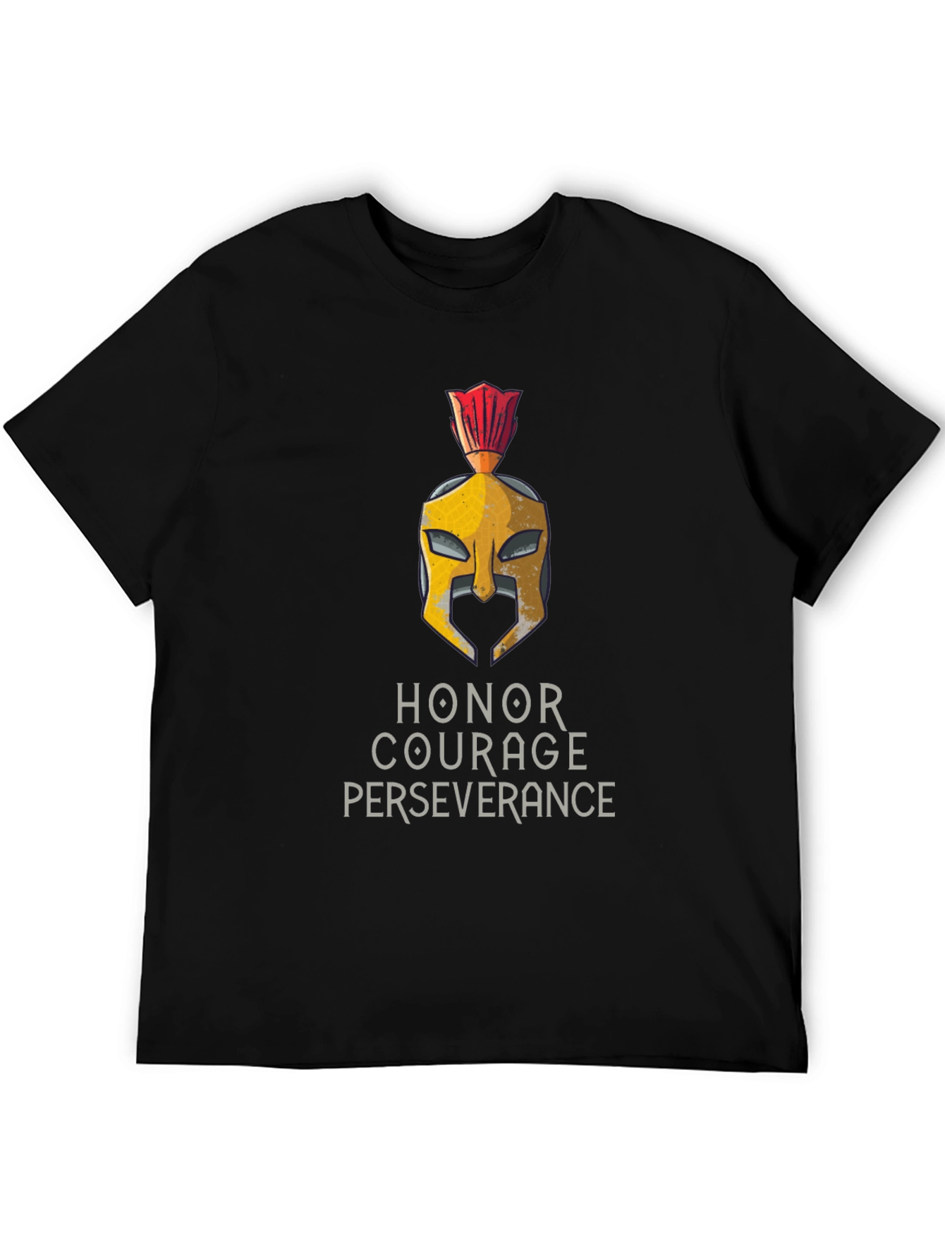 Honor Courage Perseverance Spartan Helmet T-Shirt