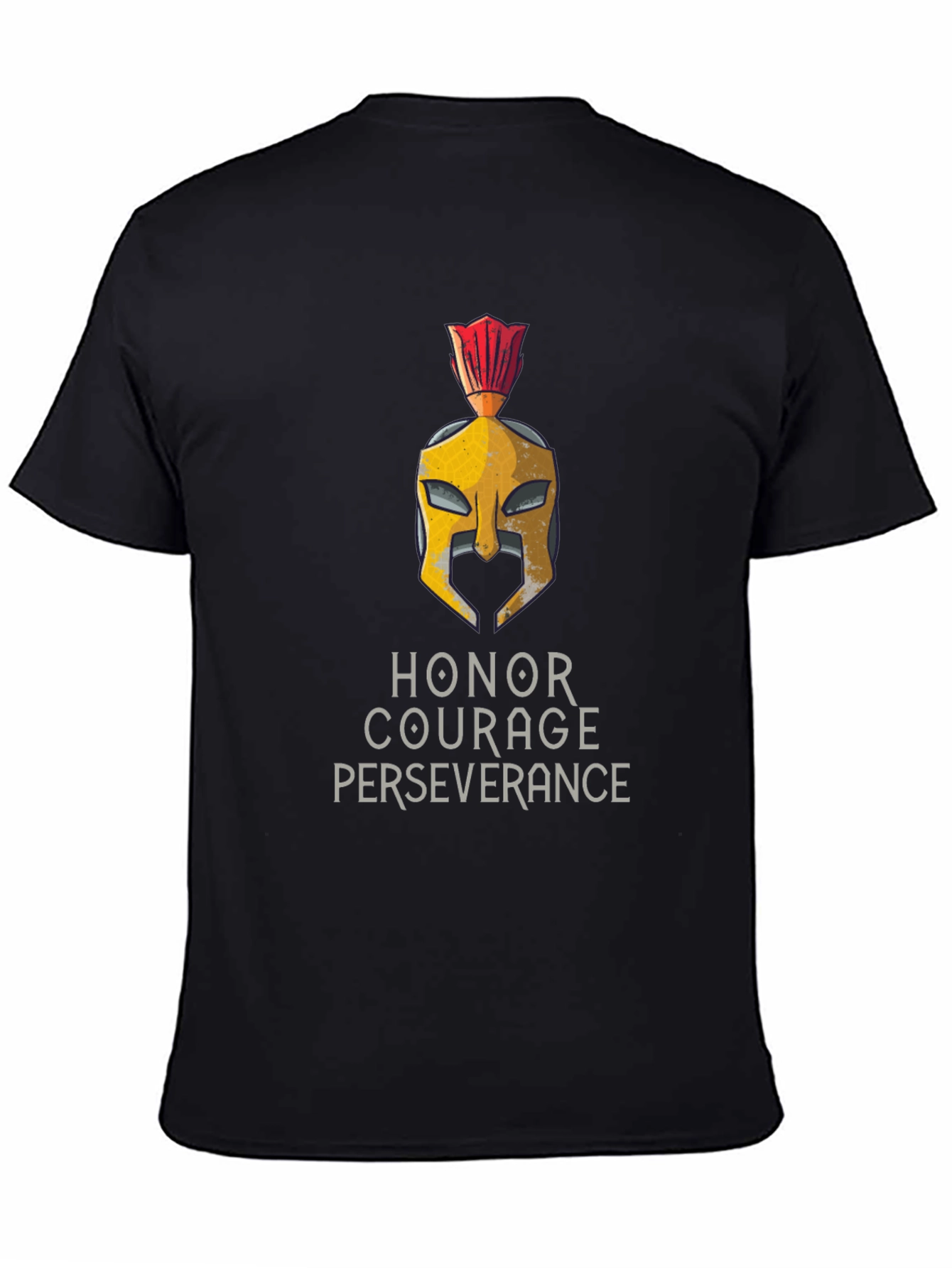 Honor Courage Perseverance Spartan Helmet T-Shirt