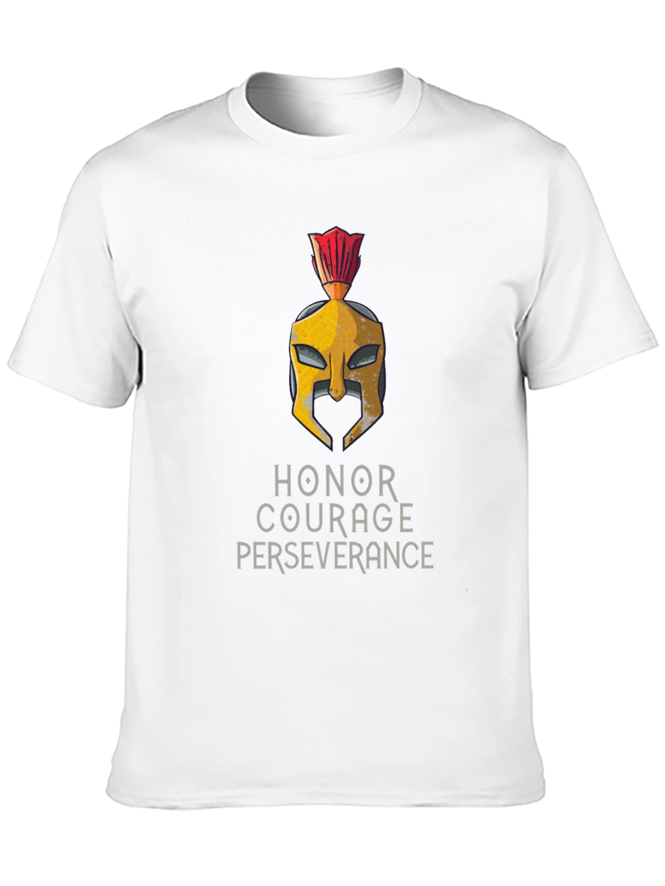 Honor Courage Perseverance Spartan Helmet T-Shirt
