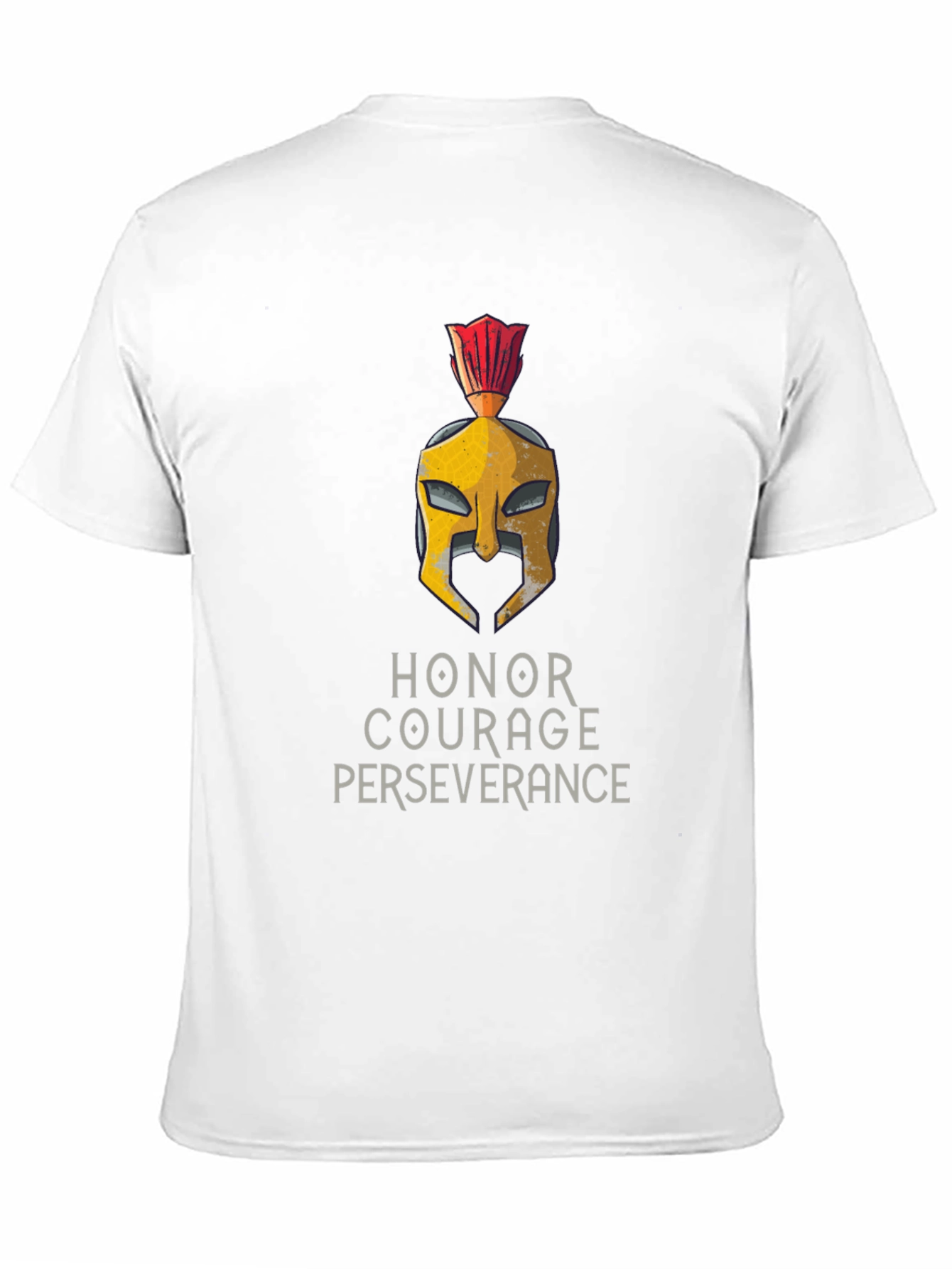 Honor Courage Perseverance Spartan Helmet T-Shirt