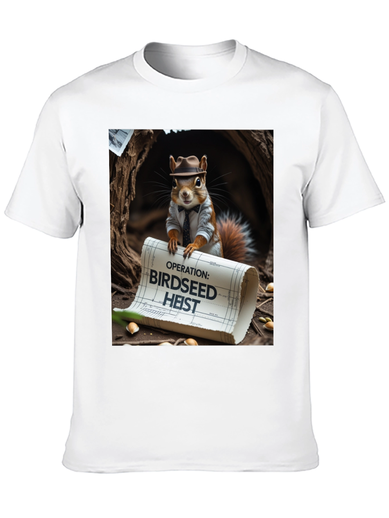 Birdseed Heist Squirrel Tee