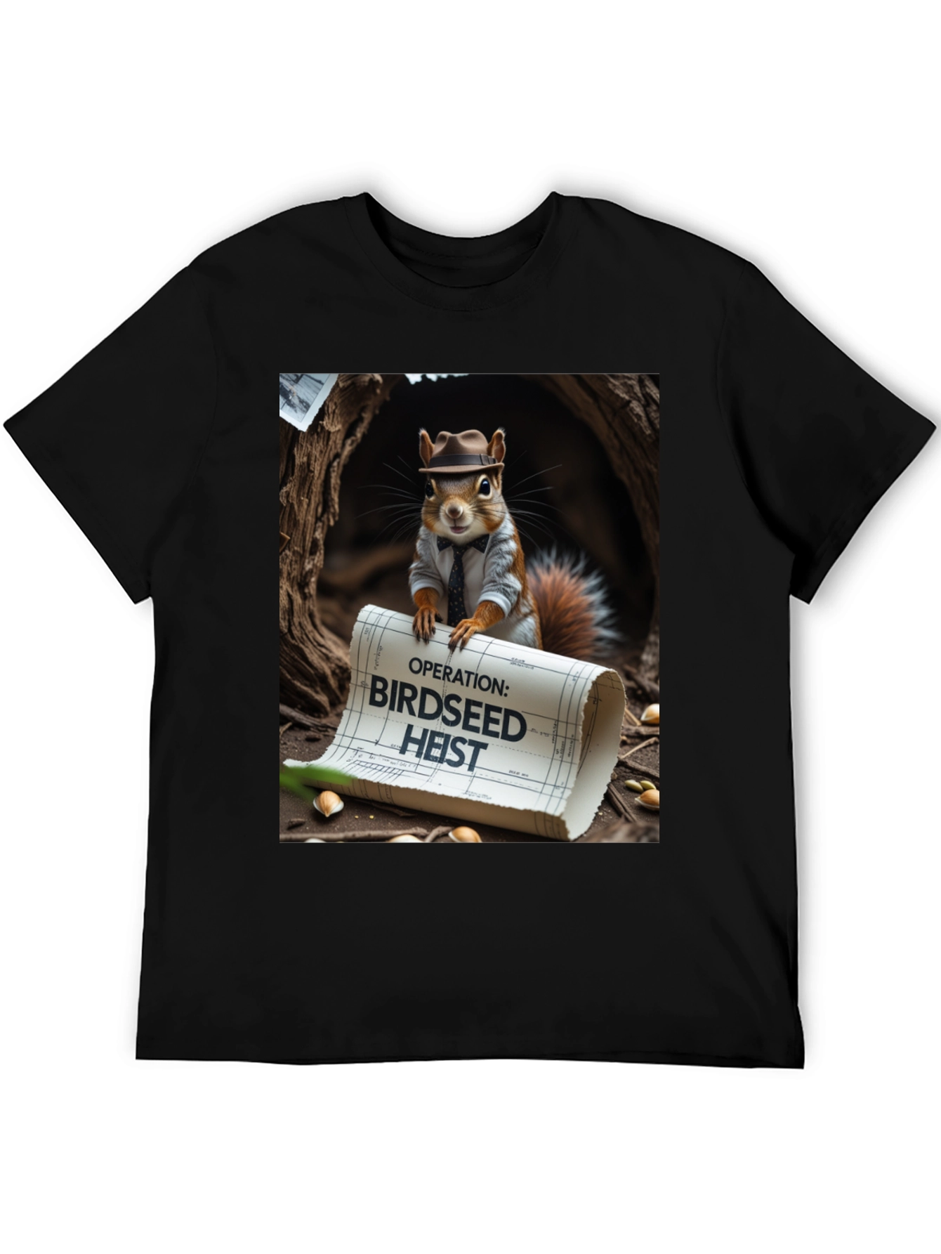 Birdseed Heist Squirrel Tee