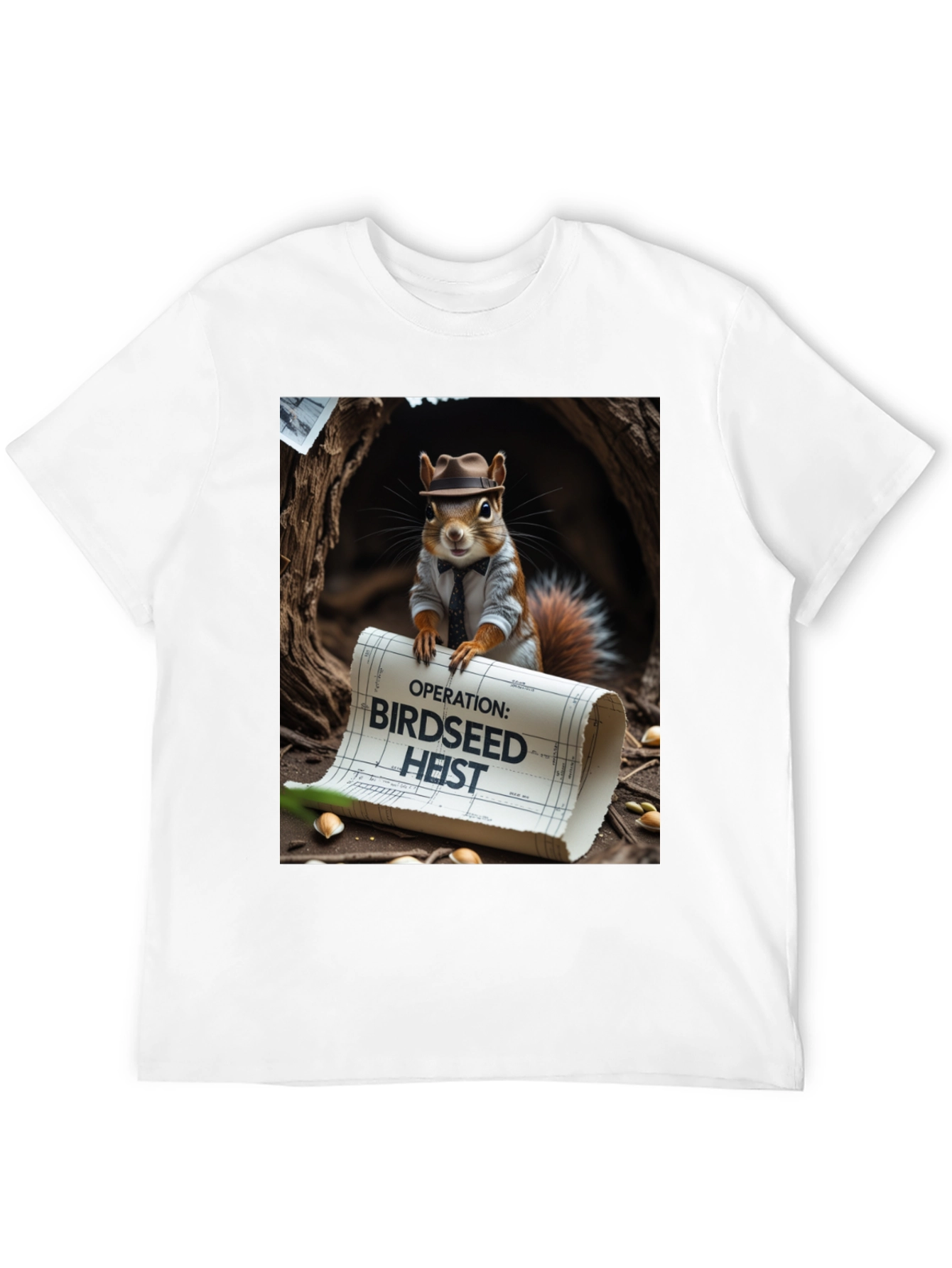 Birdseed Heist Squirrel Tee