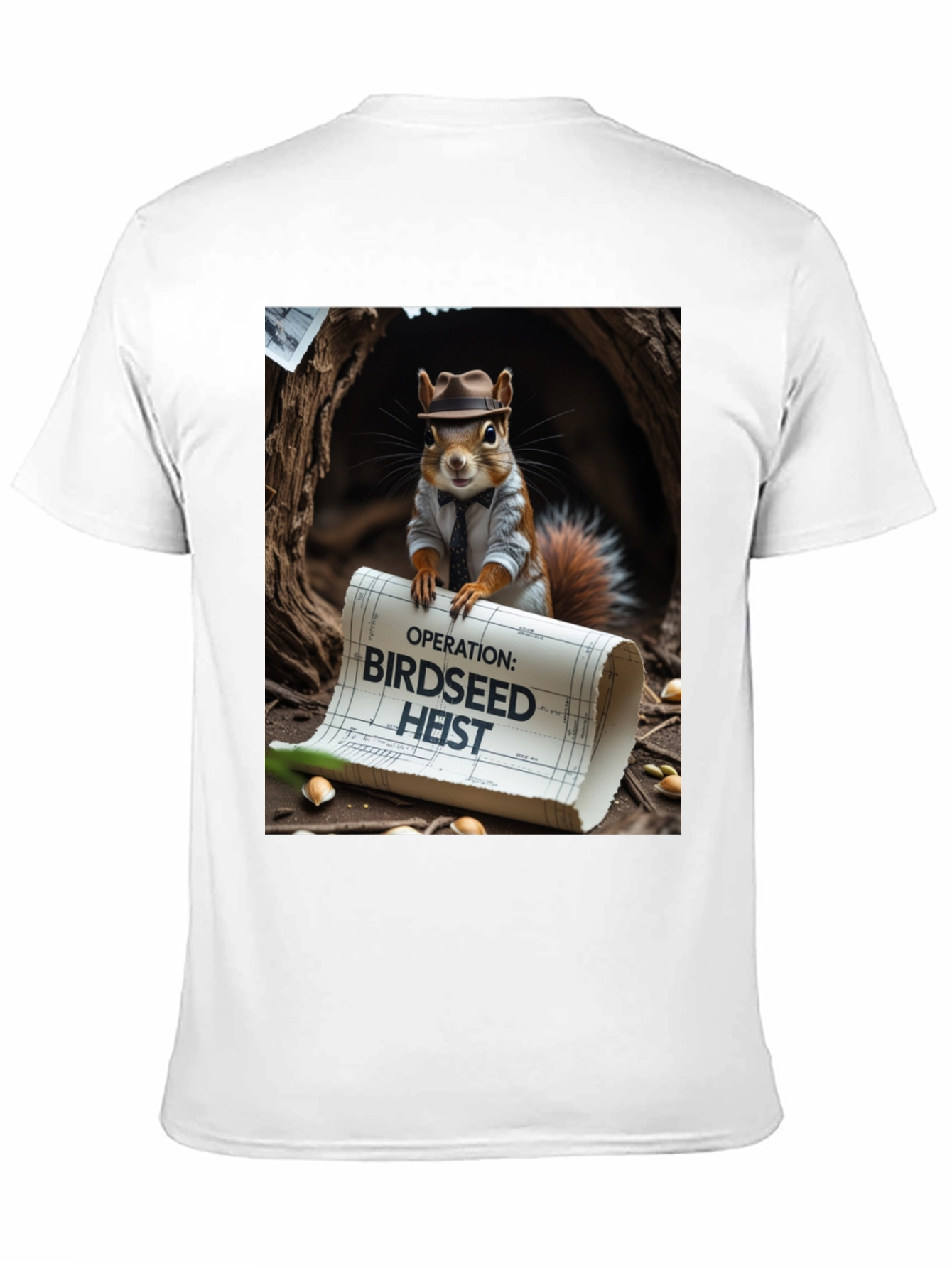 Birdseed Heist Squirrel Tee
