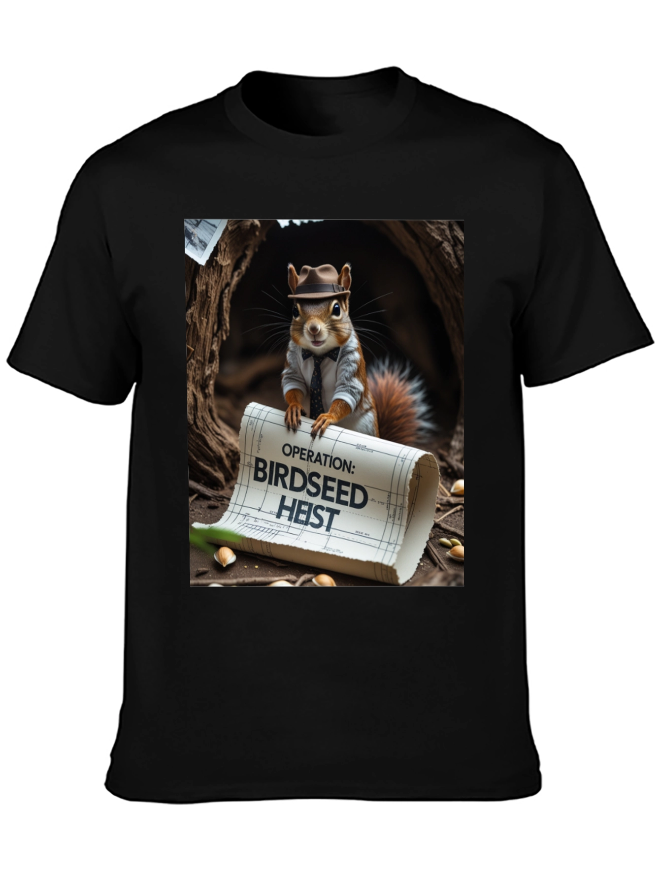 Birdseed Heist Squirrel Tee