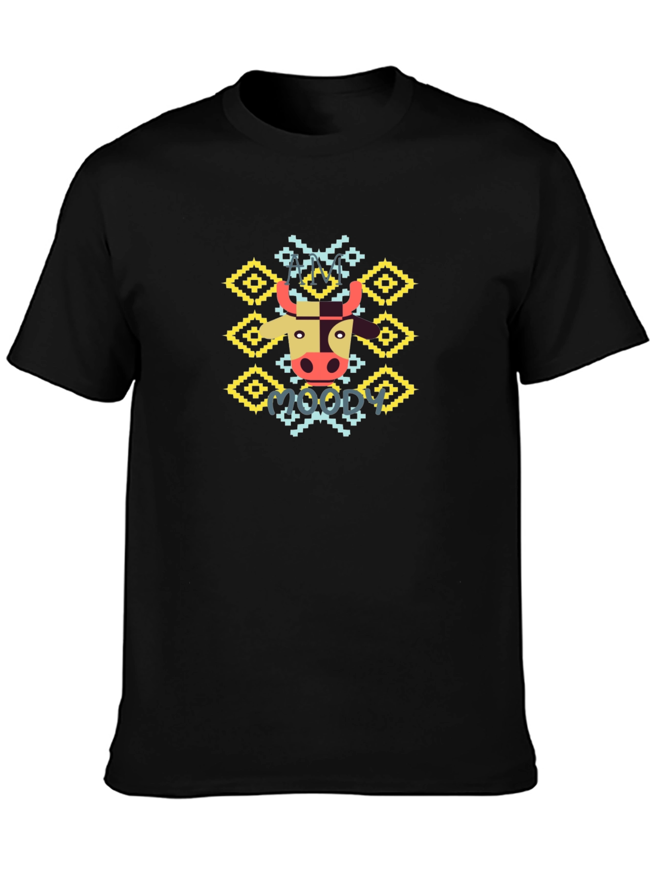 Moody Cow Graphic Tee - Fun & Unique Style