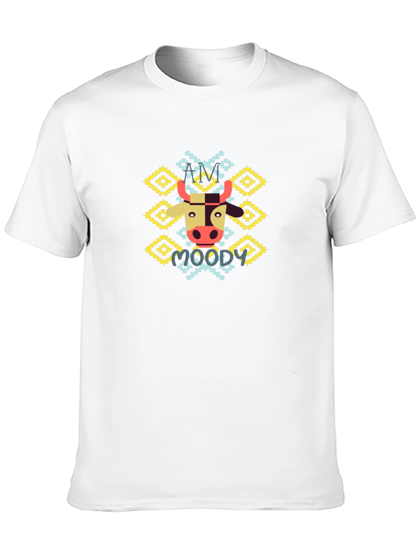 Moody Cow Graphic Tee - Fun & Unique Style