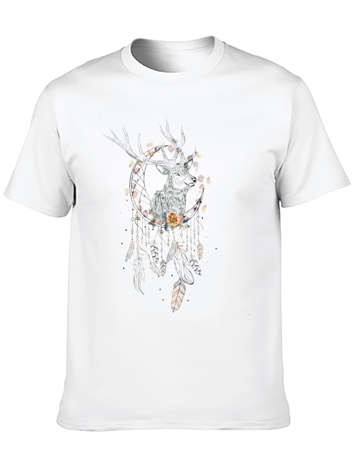 Dreamcatcher Floral Deer Graphic Tee