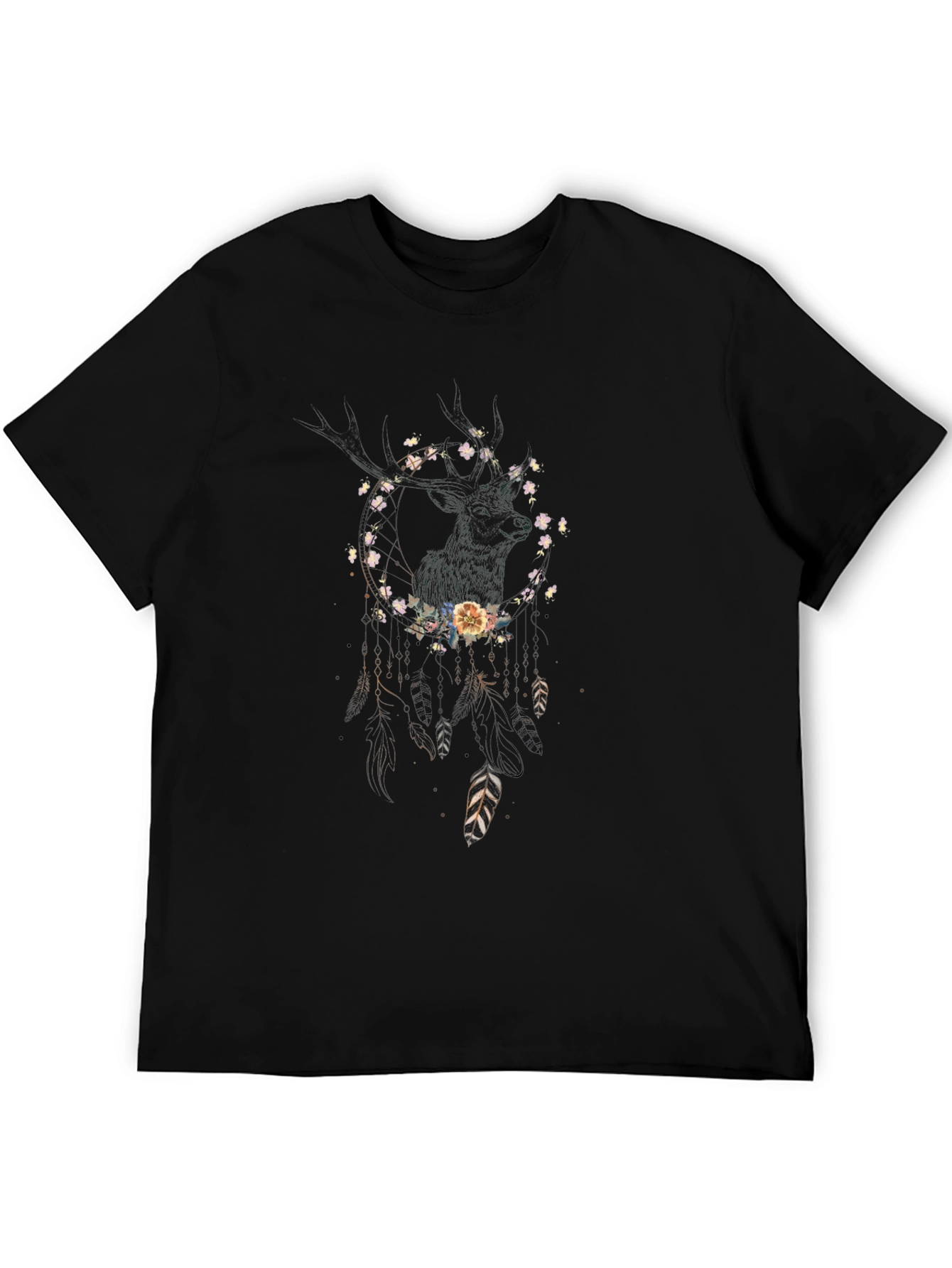 Dreamcatcher Floral Deer Graphic Tee