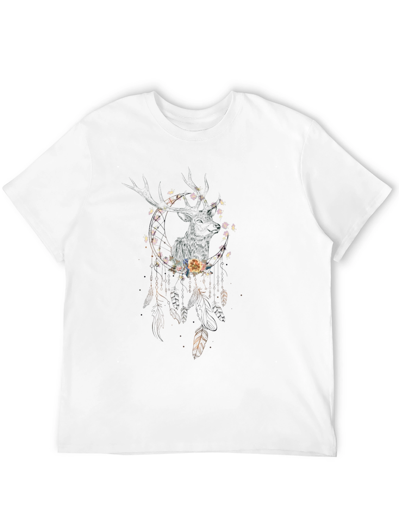 Dreamcatcher Floral Deer Graphic Tee