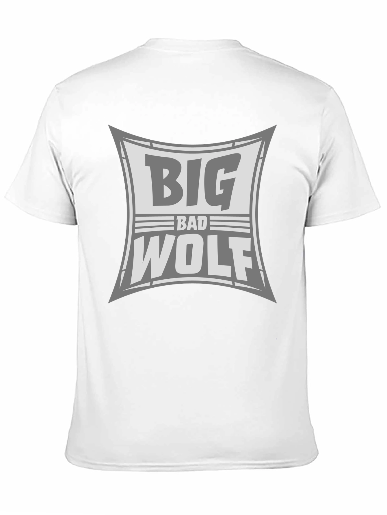 Big Bad Wolf Graphic Print Black T-Shirt