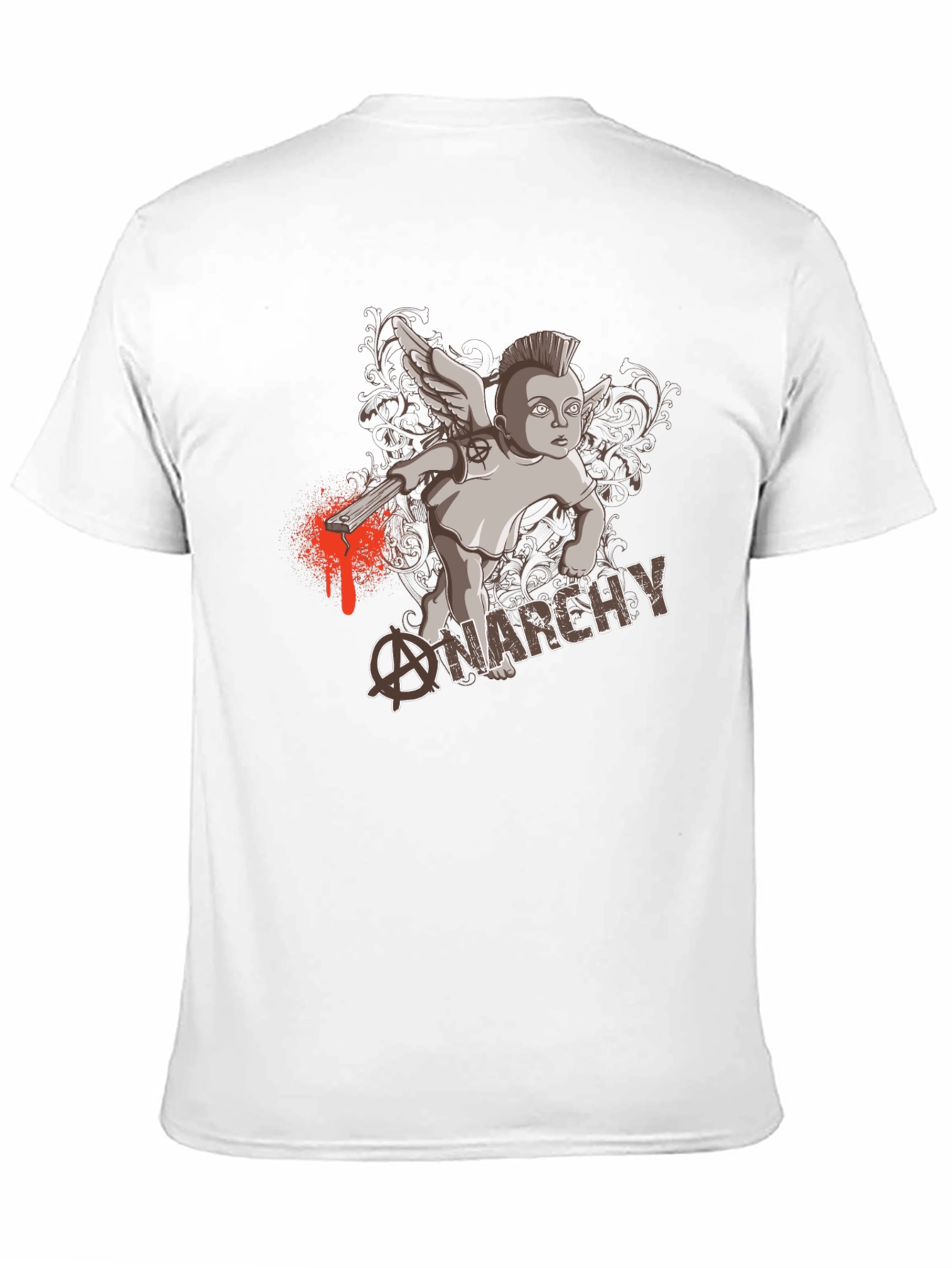 Anarchy Punk Angel Black T-Shirt