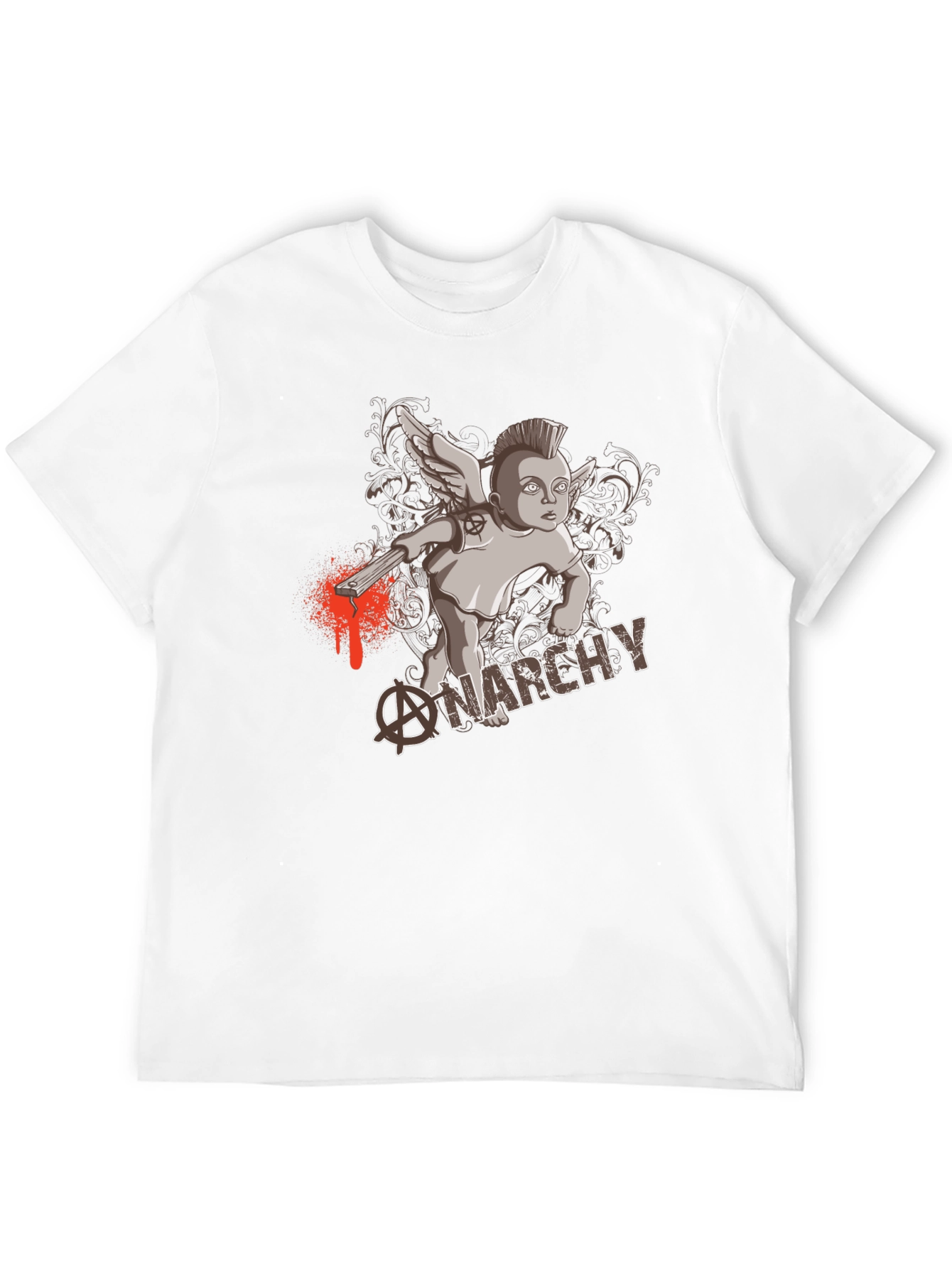 Anarchy Punk Angel Black T-Shirt