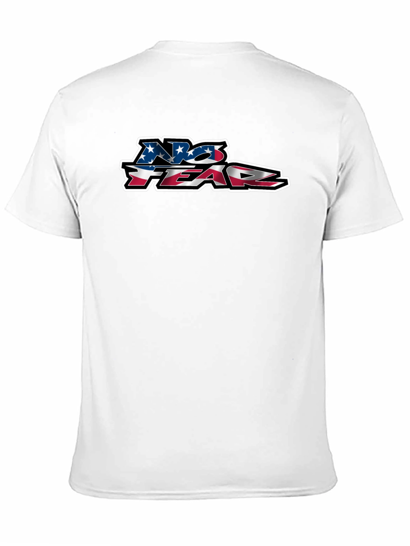 No Fear USA Flag Graphic Black T-Shirt