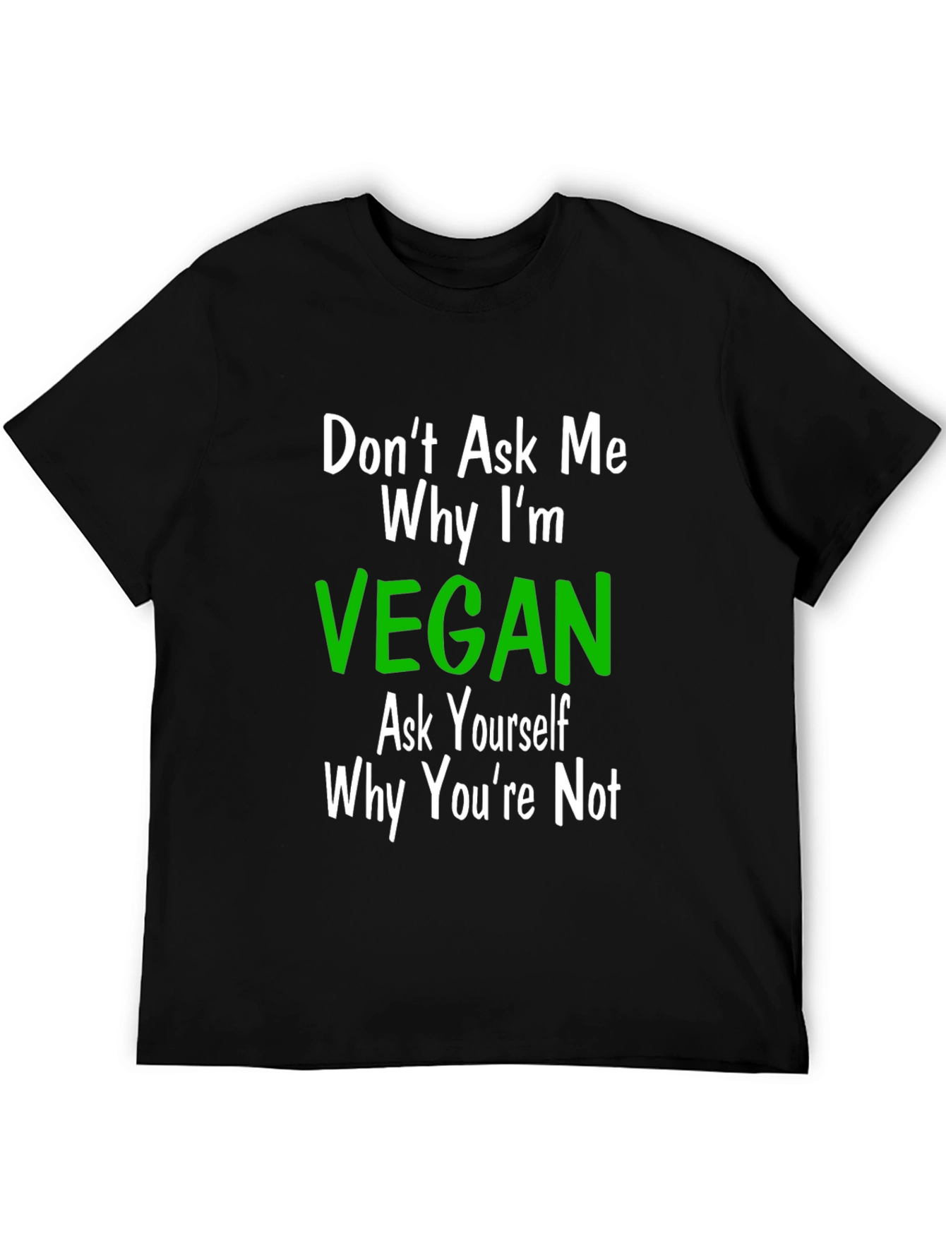 Vegan Statement T-Shirt: Ask Yourself Not Me!