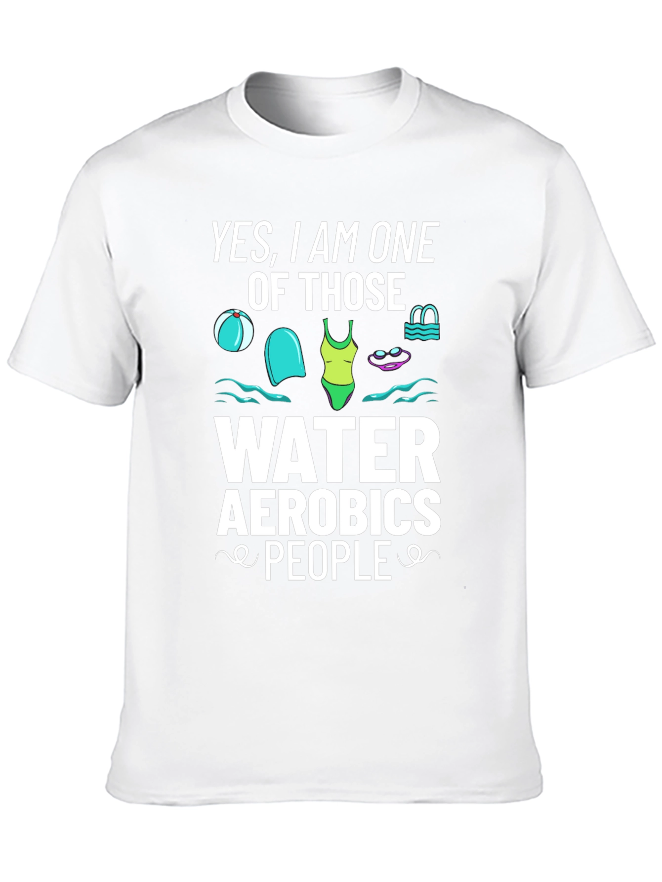 Water Aerobics Enthusiast Black Tee