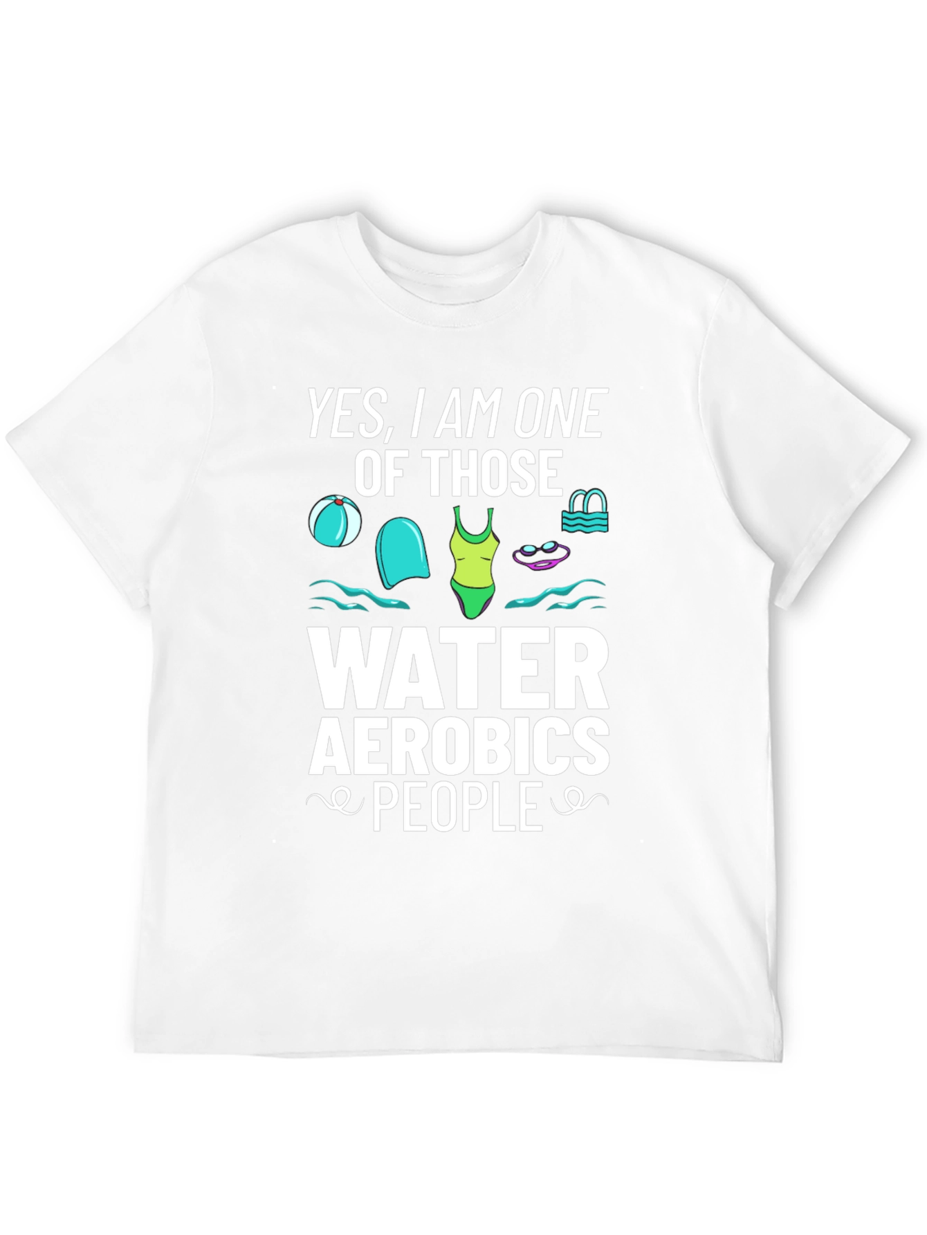 Water Aerobics Enthusiast Black Tee