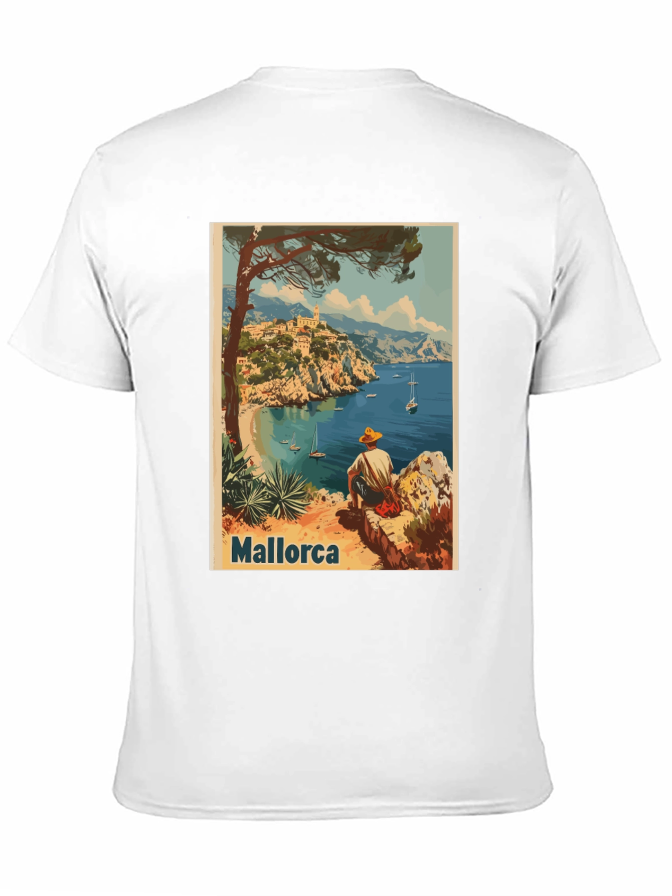 Mallorca T-Shirt - Coastal View Graphic Tee