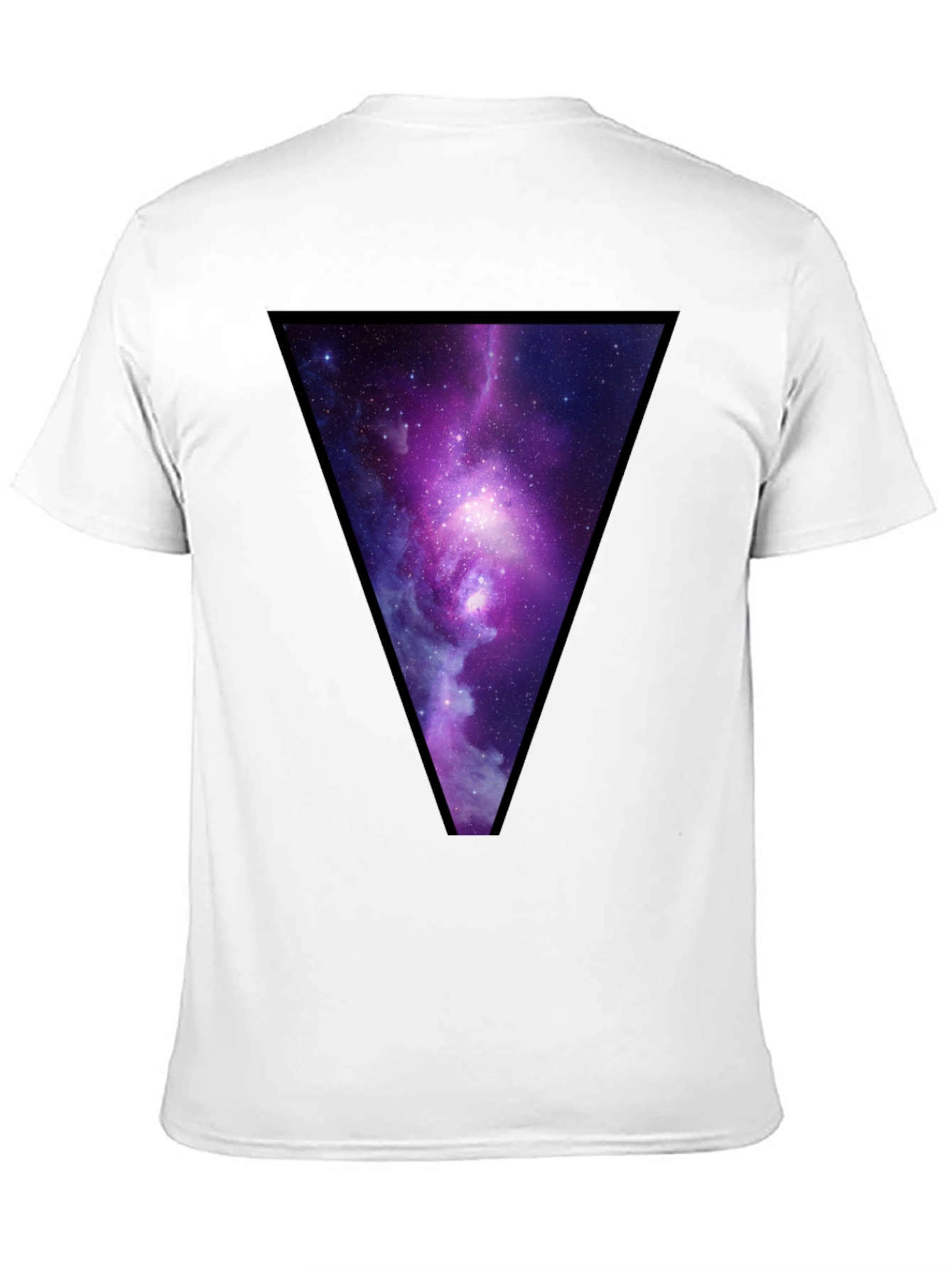 Galaxy Triangle Graphic T-Shirt - Trendy Casual Wear