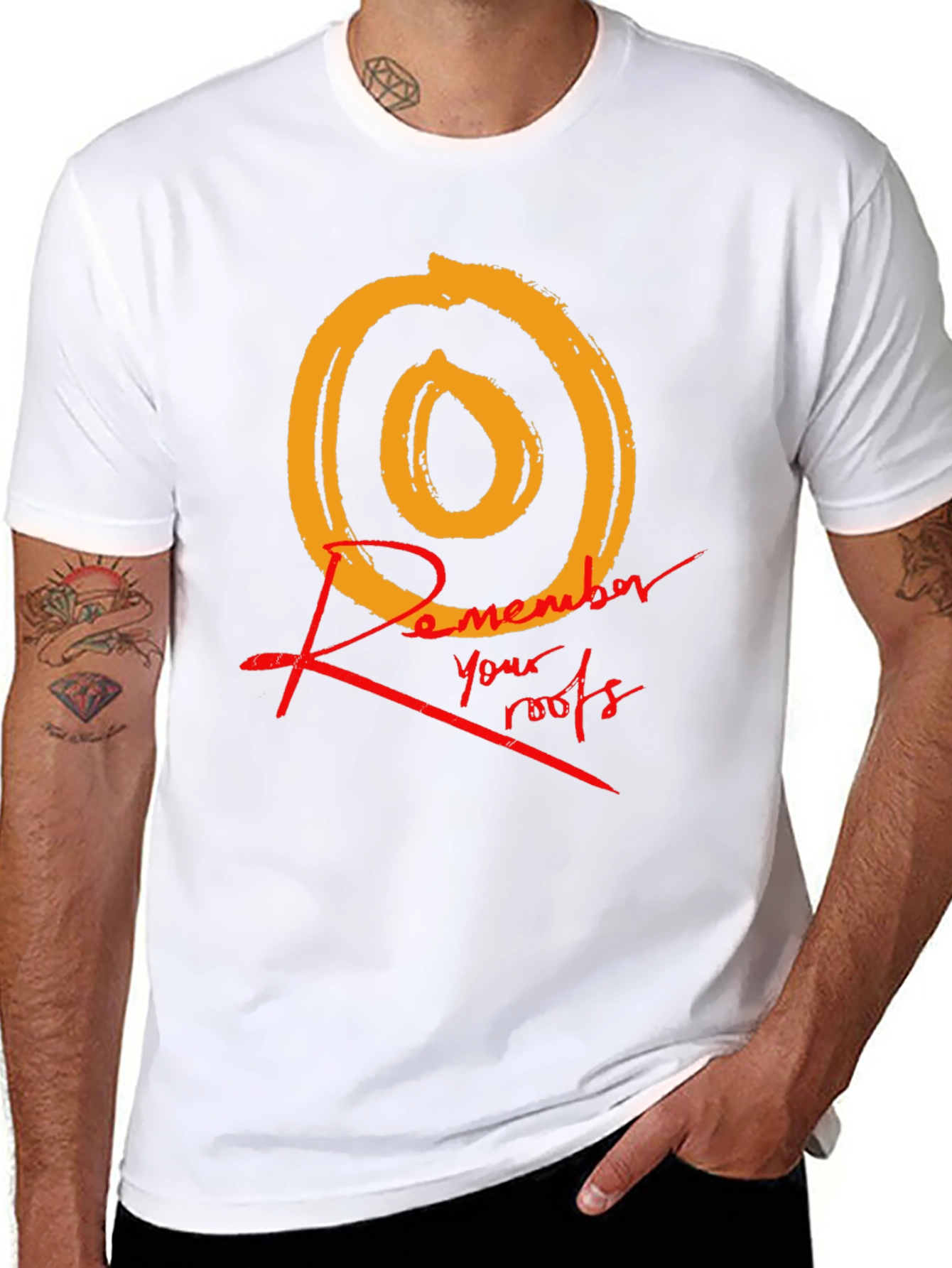 Remember Your Roots Graphic Tee - Black