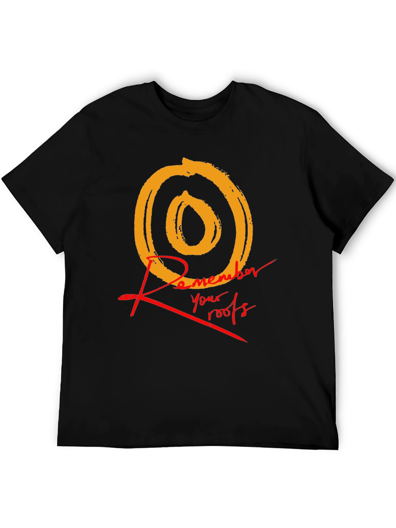 Remember Your Roots Graphic Tee - Black
