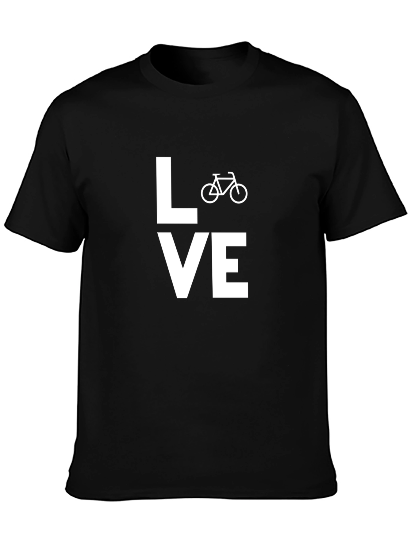 Love Biking Tee - Black Casual T-Shirt