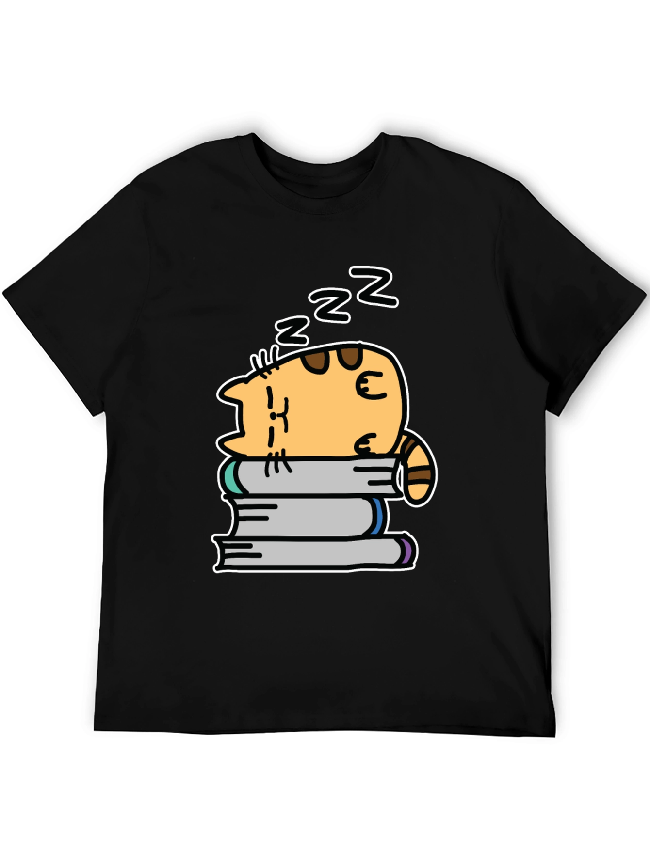 Cute Cat Nap T-Shirt - Unisex Black Tee