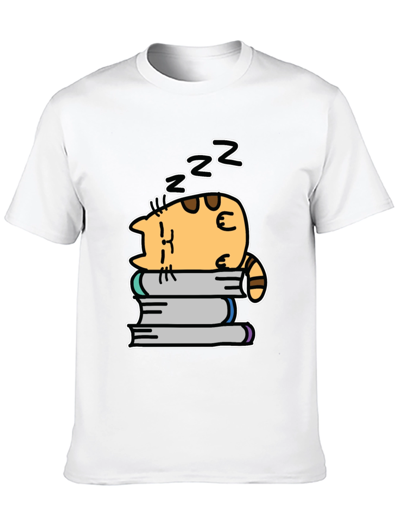 Cute Cat Nap T-Shirt - Unisex Black Tee
