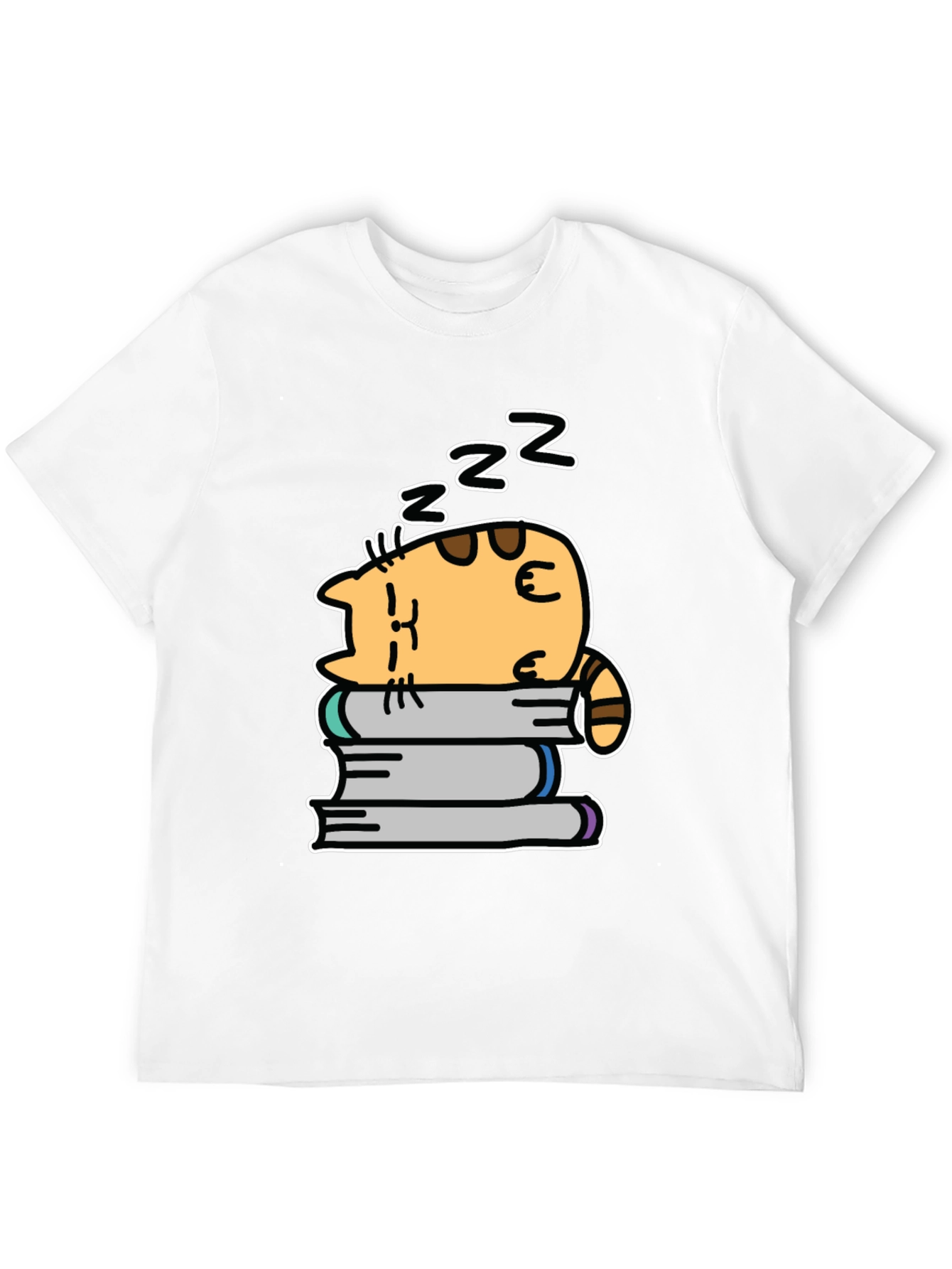 Cute Cat Nap T-Shirt - Unisex Black Tee