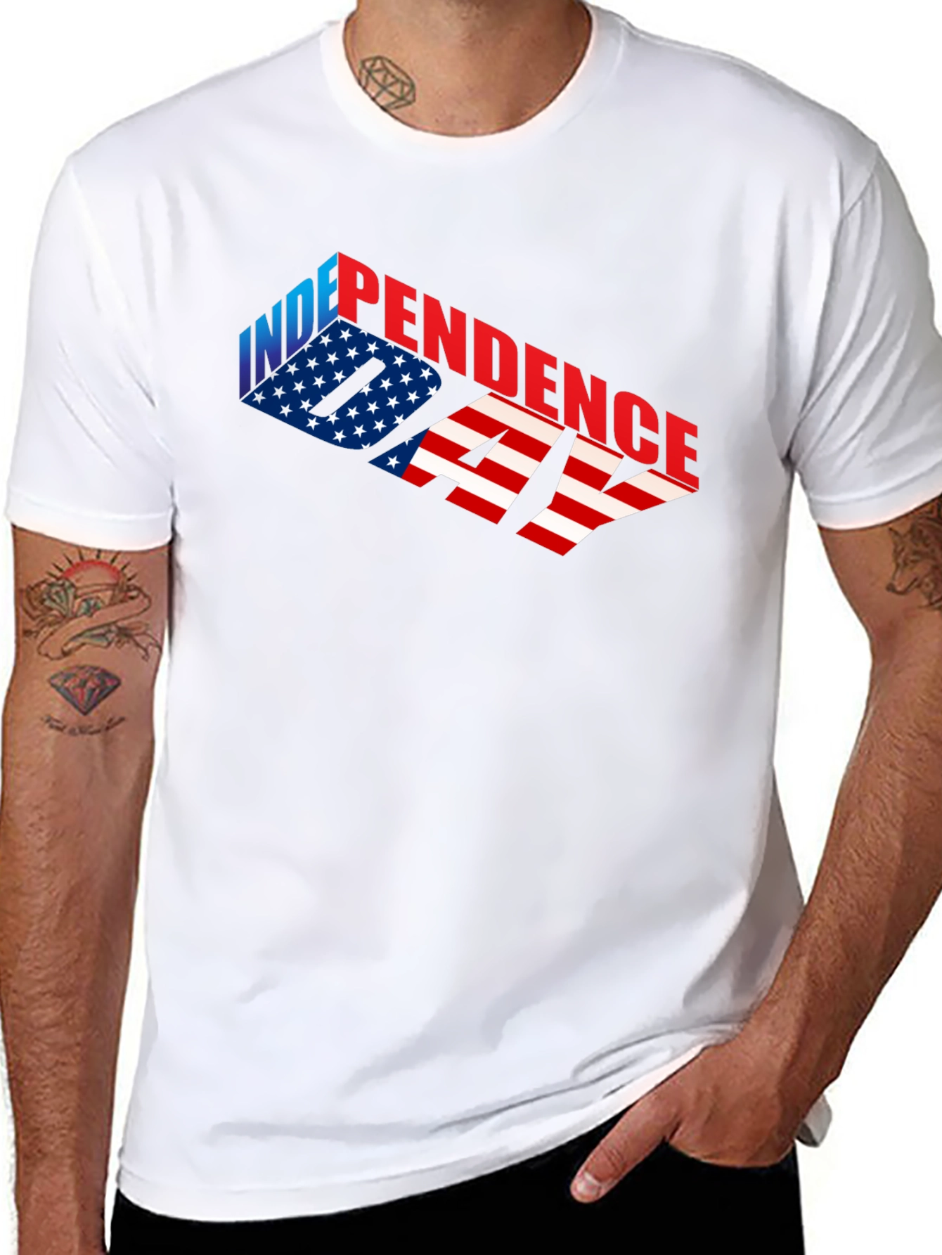 Independence Day Graphic T-Shirt - USA Patriotic Tee