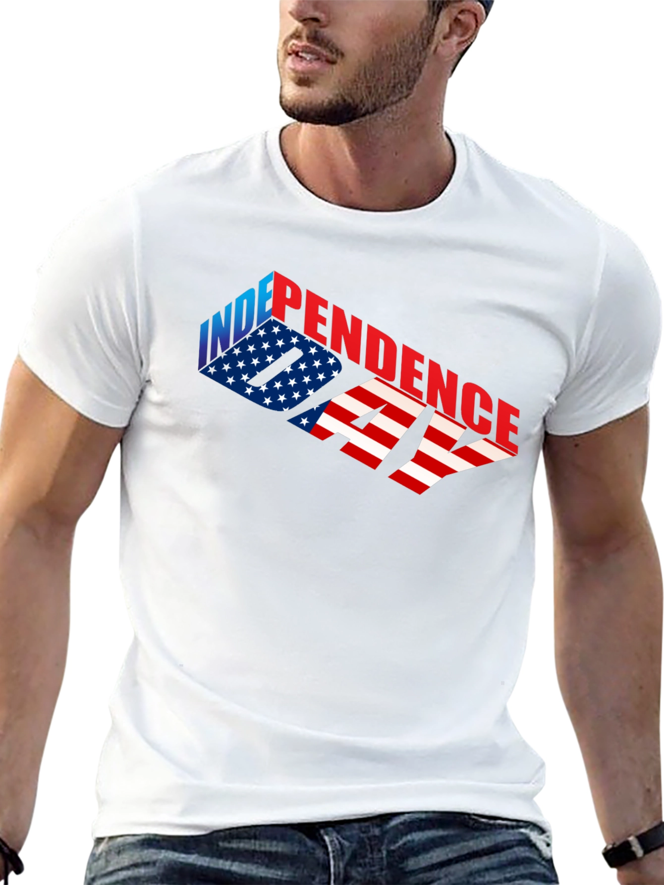 Independence Day Graphic T-Shirt - USA Patriotic Tee