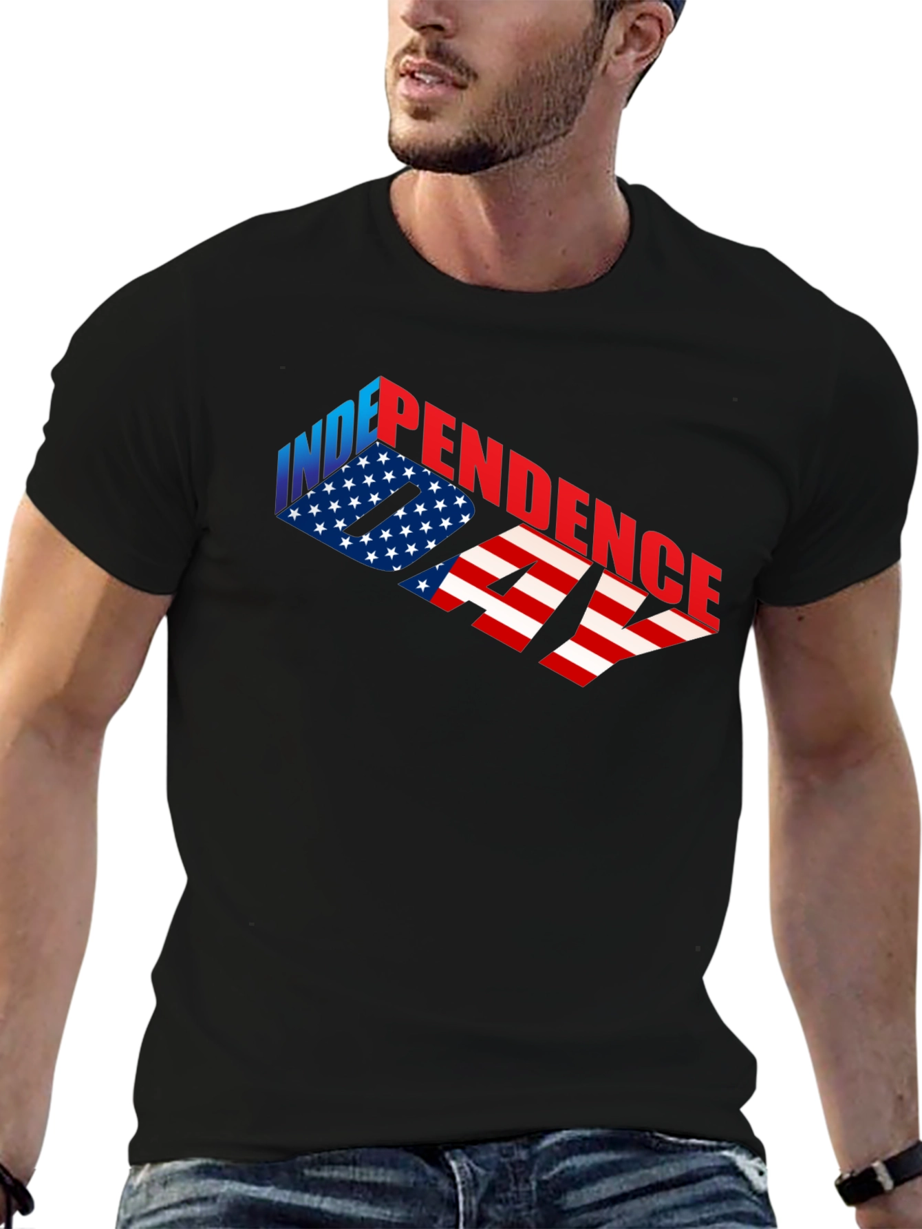Independence Day Graphic T-Shirt - USA Patriotic Tee