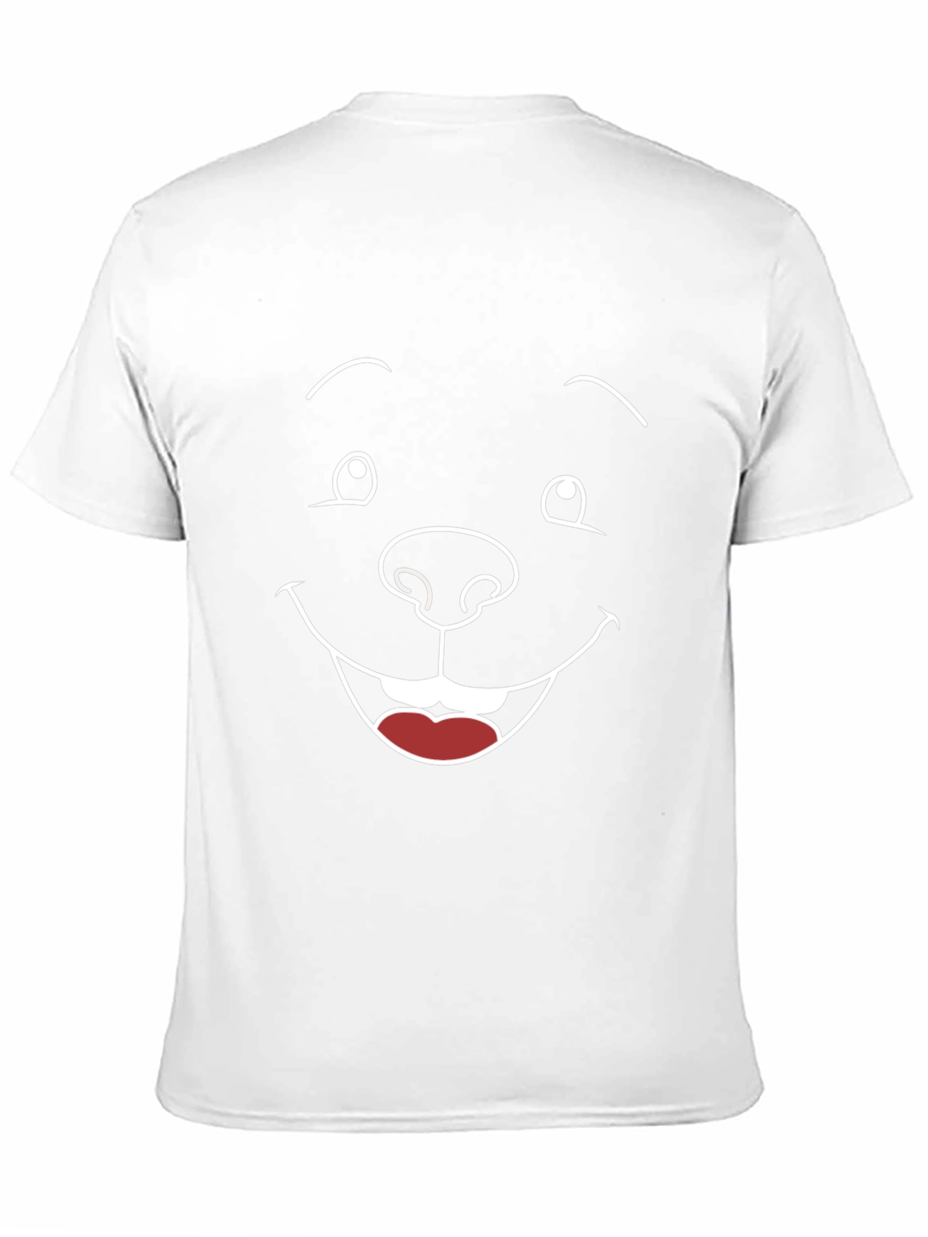 Funny Cartoon Face Graphic Black T-Shirt