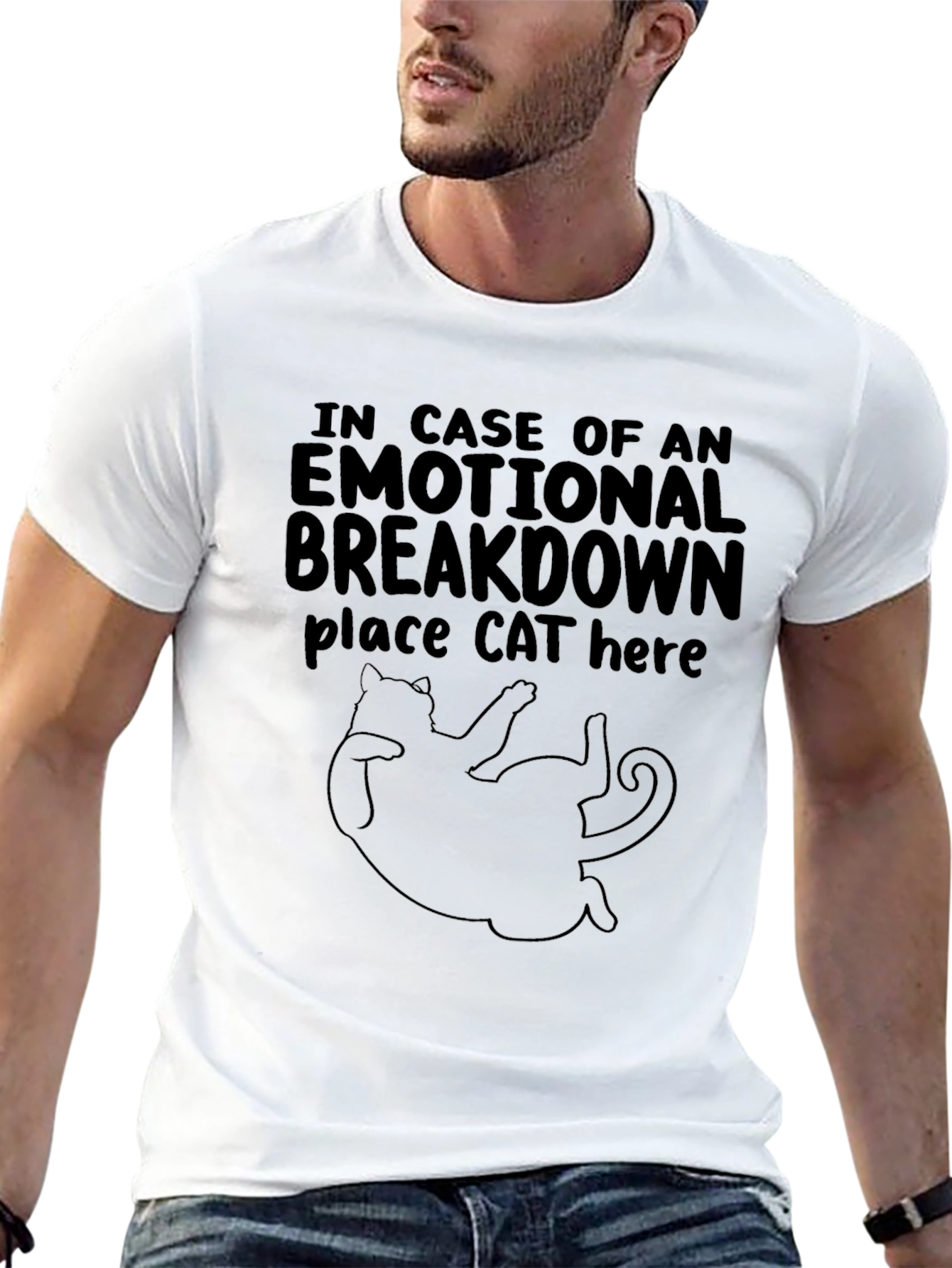 Emotional Breakdown Cat T-Shirt