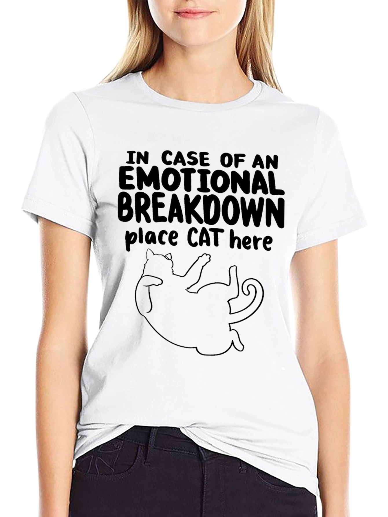 Emotional Breakdown Cat T-Shirt