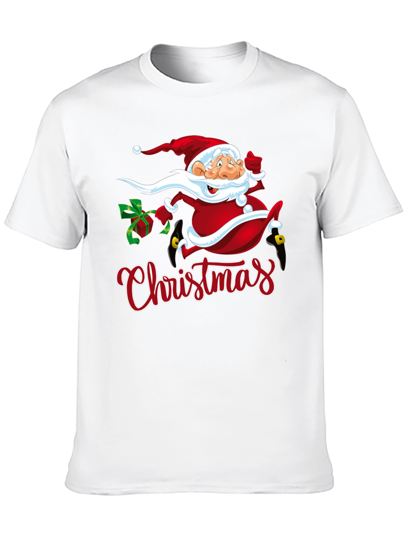 Festive Christmas Santa Graphic T-Shirt