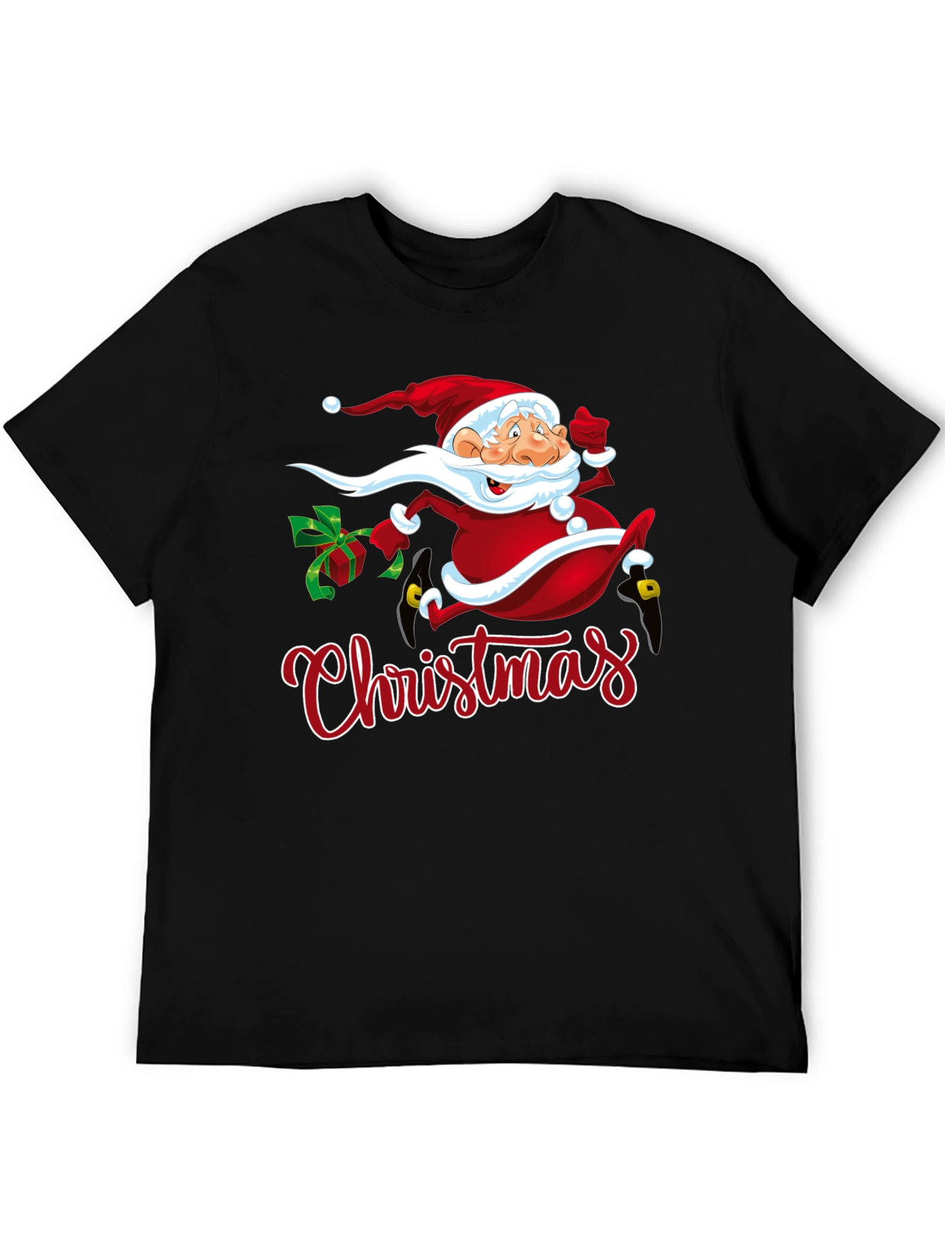 Festive Christmas Santa Graphic T-Shirt