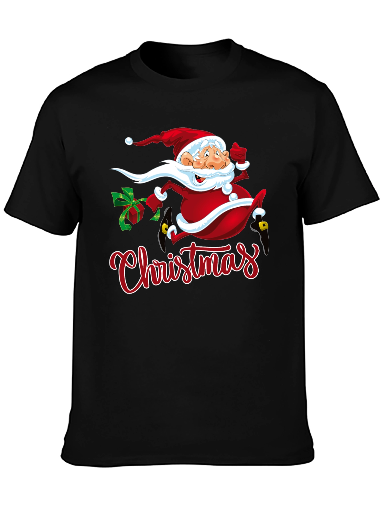 Festive Christmas Santa Graphic T-Shirt