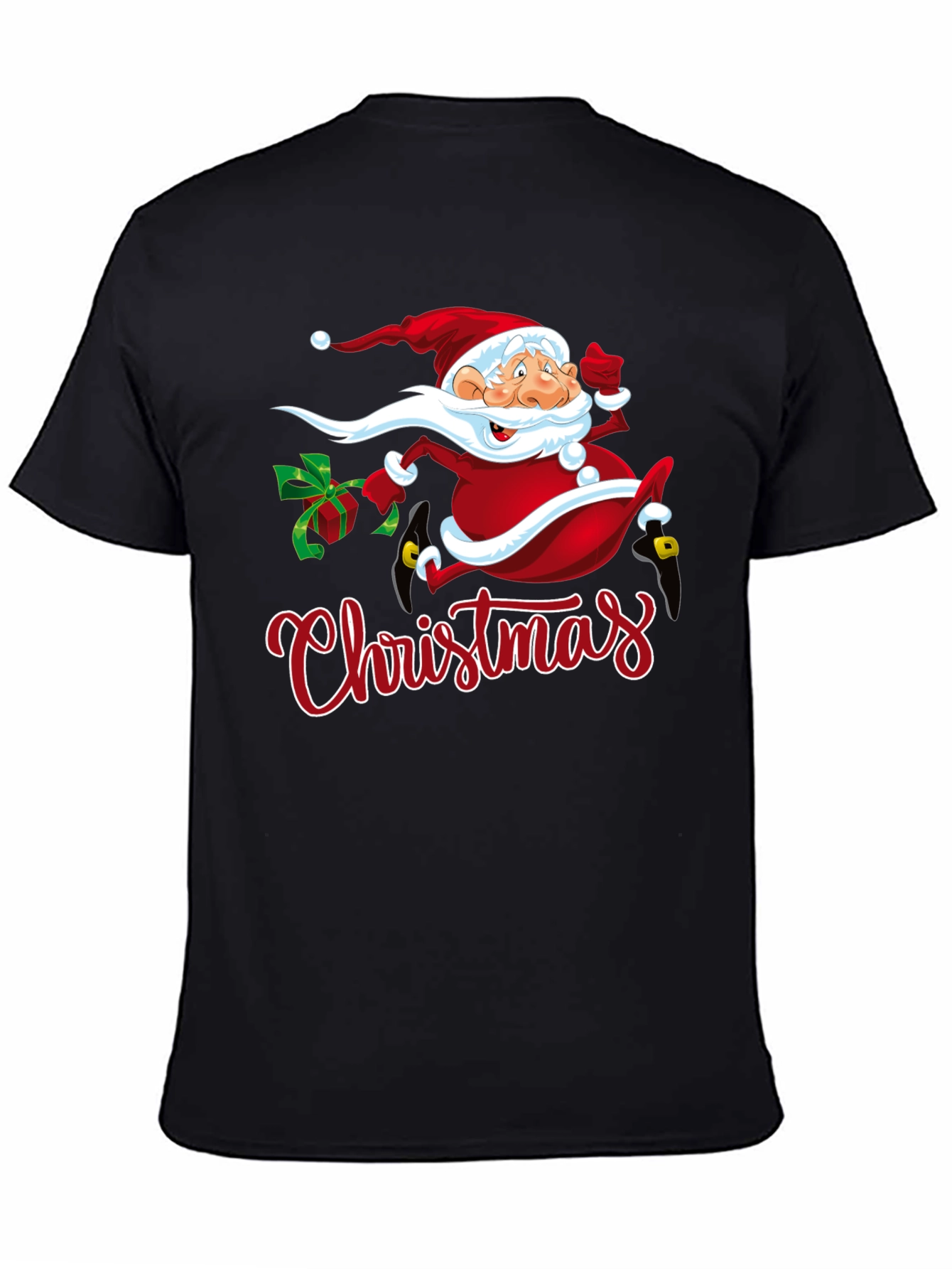 Festive Christmas Santa Graphic T-Shirt