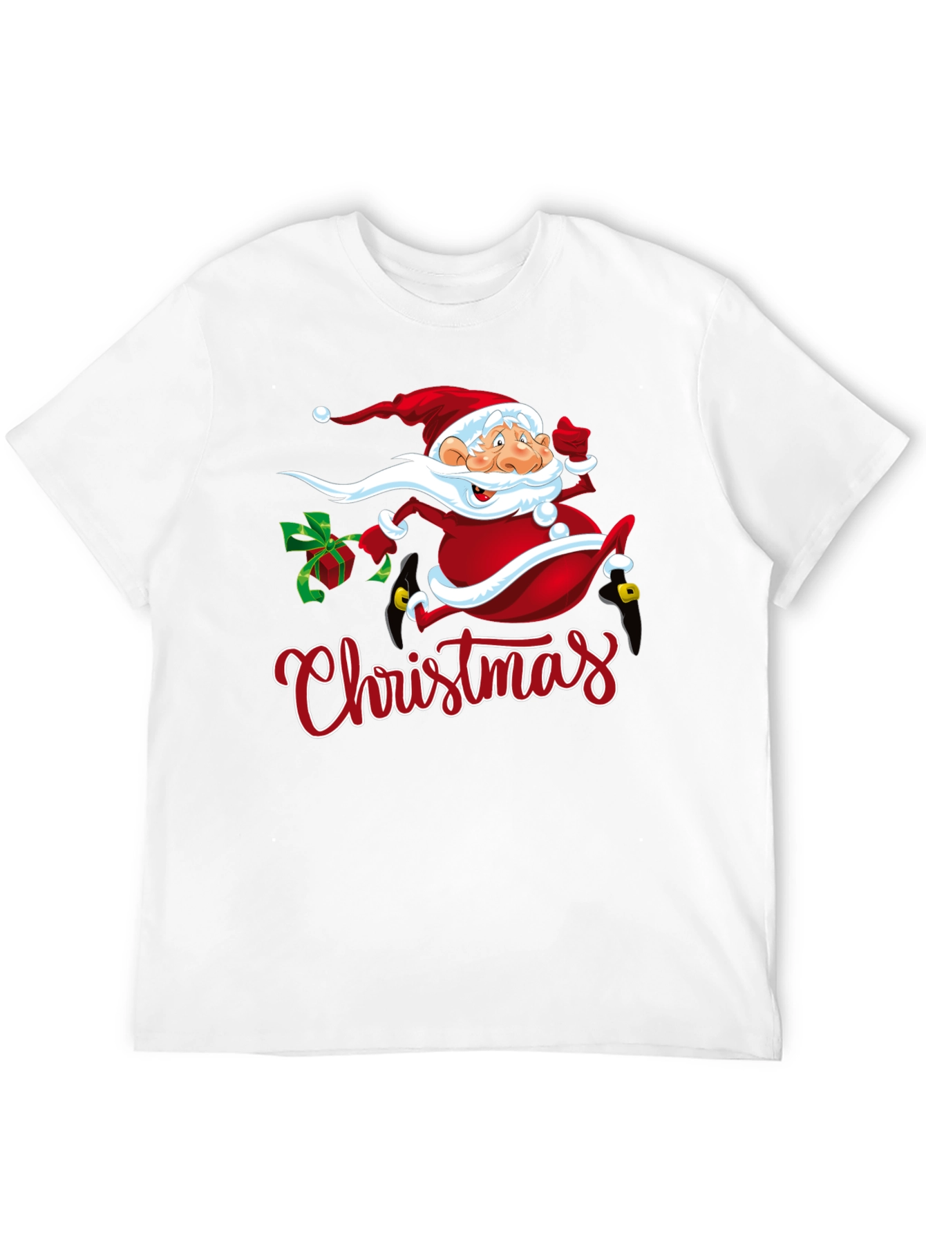 Festive Christmas Santa Graphic T-Shirt