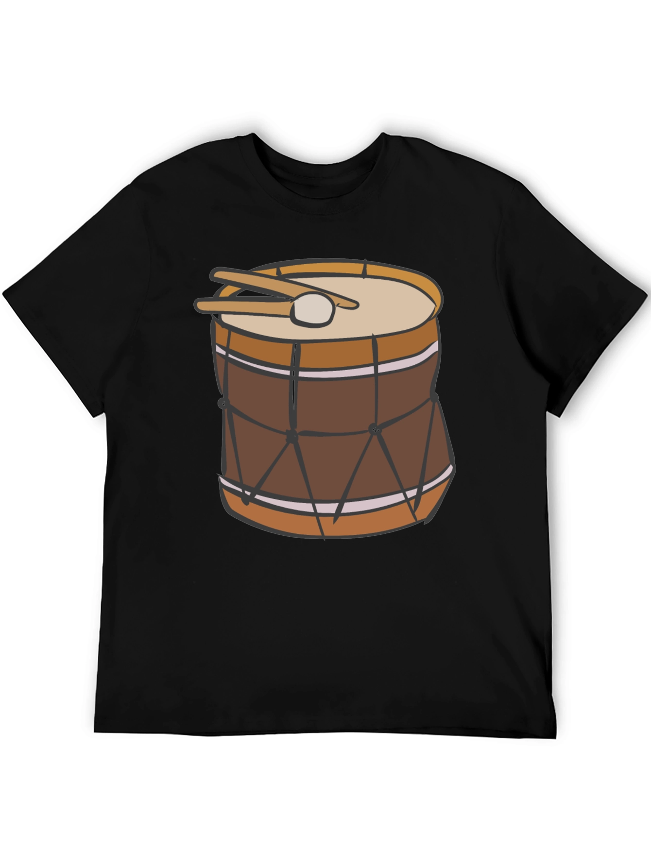 Drum Graphic Black T-Shirt