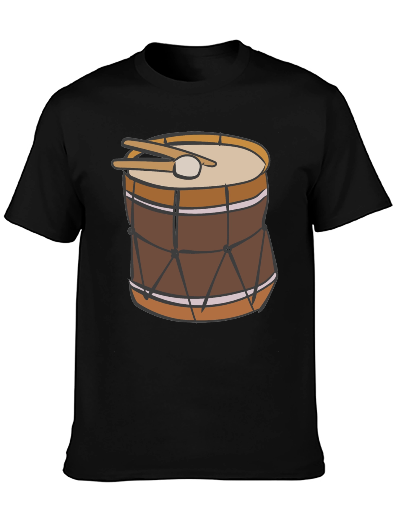 Drum Graphic Black T-Shirt