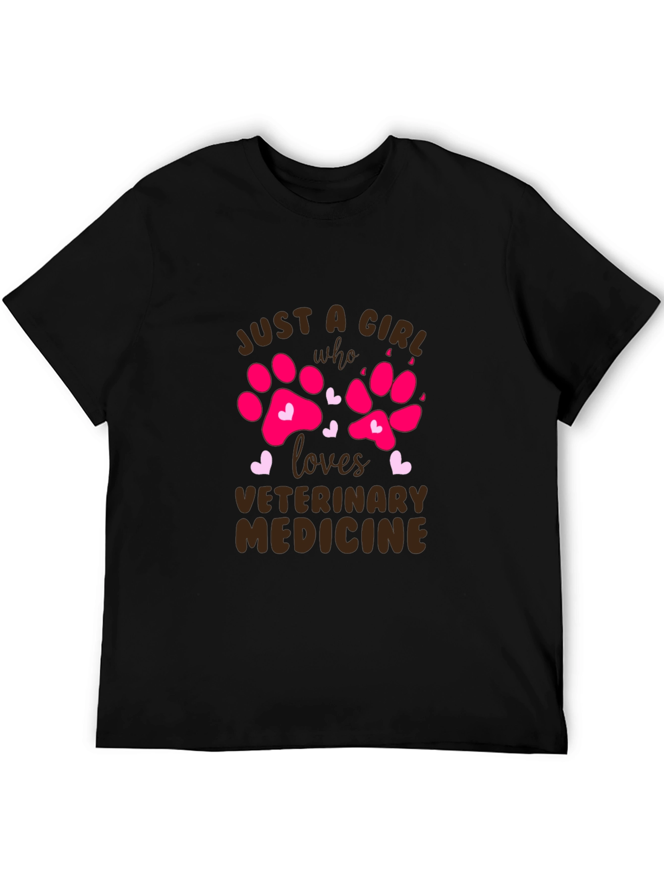 Veterinary Medicine Paw Print T-Shirt