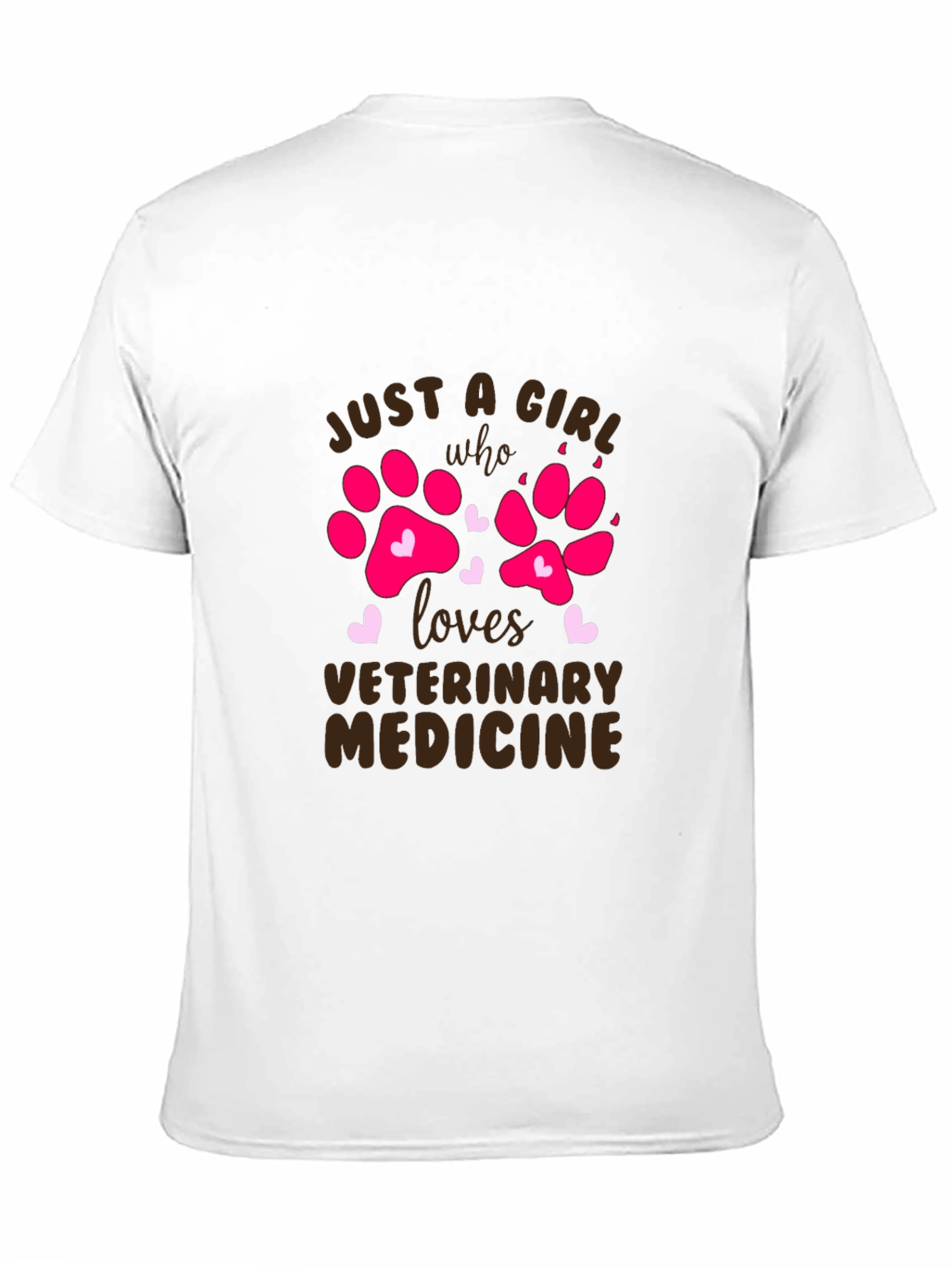 Veterinary Medicine Paw Print T-Shirt