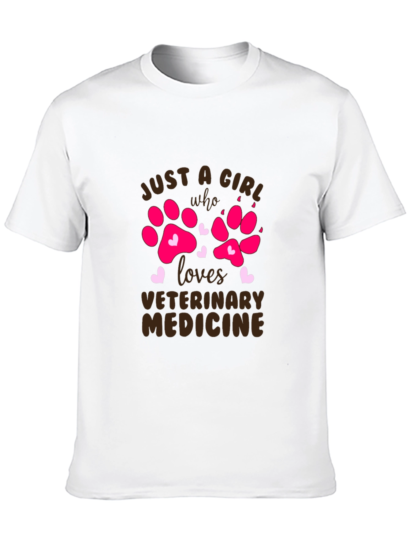 Veterinary Medicine Paw Print T-Shirt