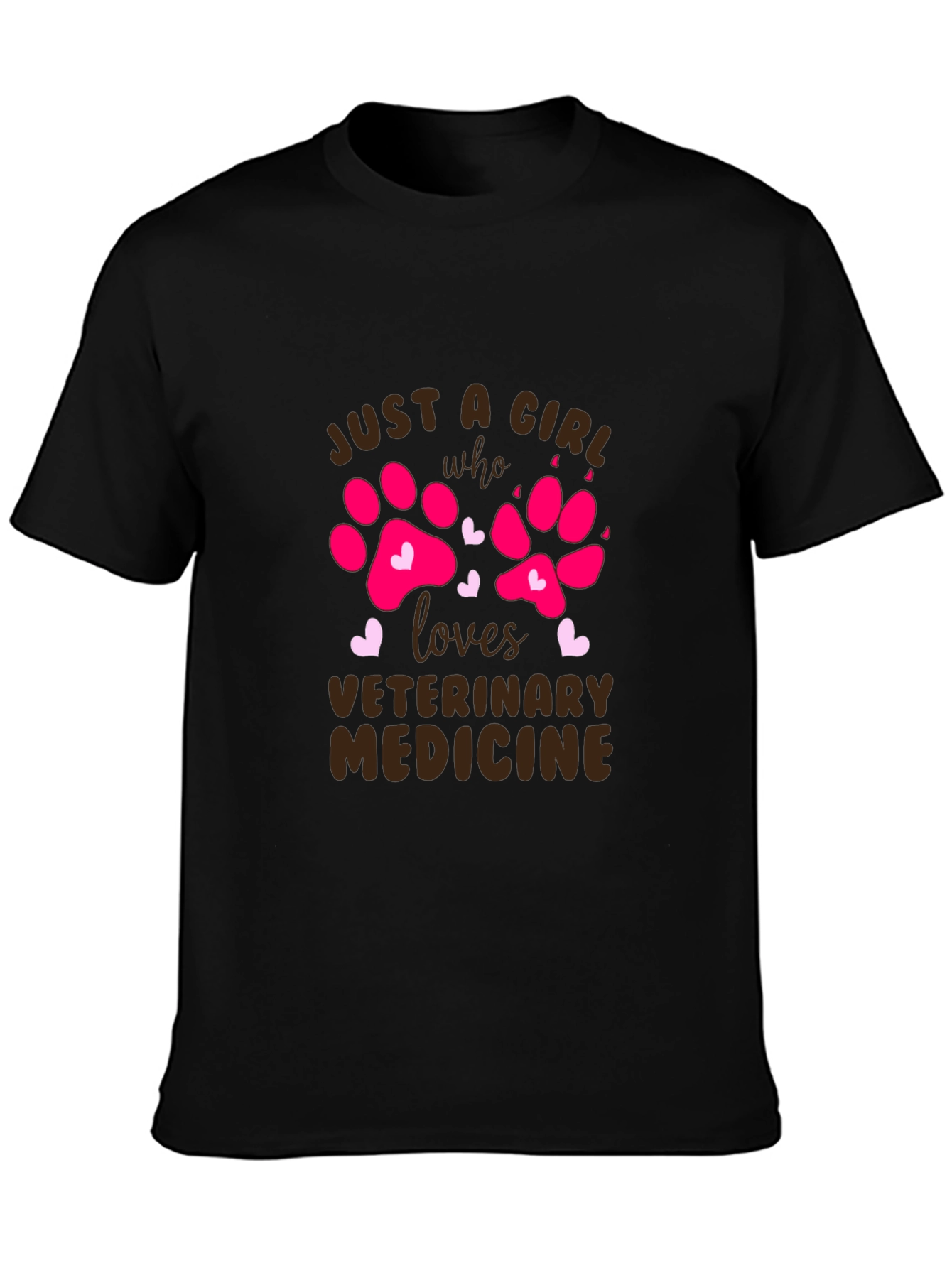 Veterinary Medicine Paw Print T-Shirt