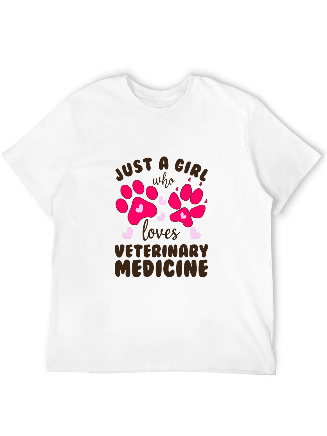 Veterinary Medicine Paw Print T-Shirt