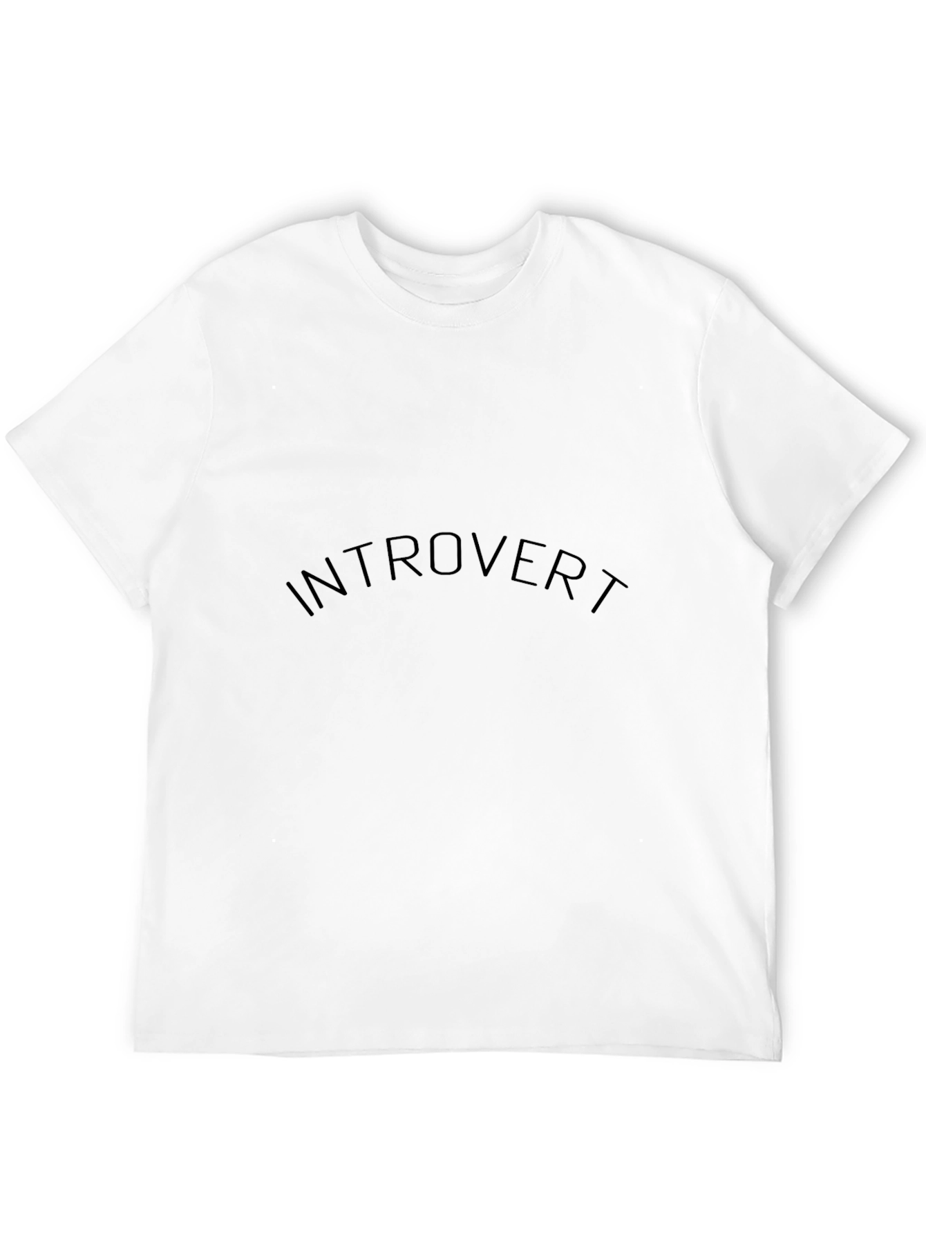 Introvert Graphic Tee - Classic Black Comfort